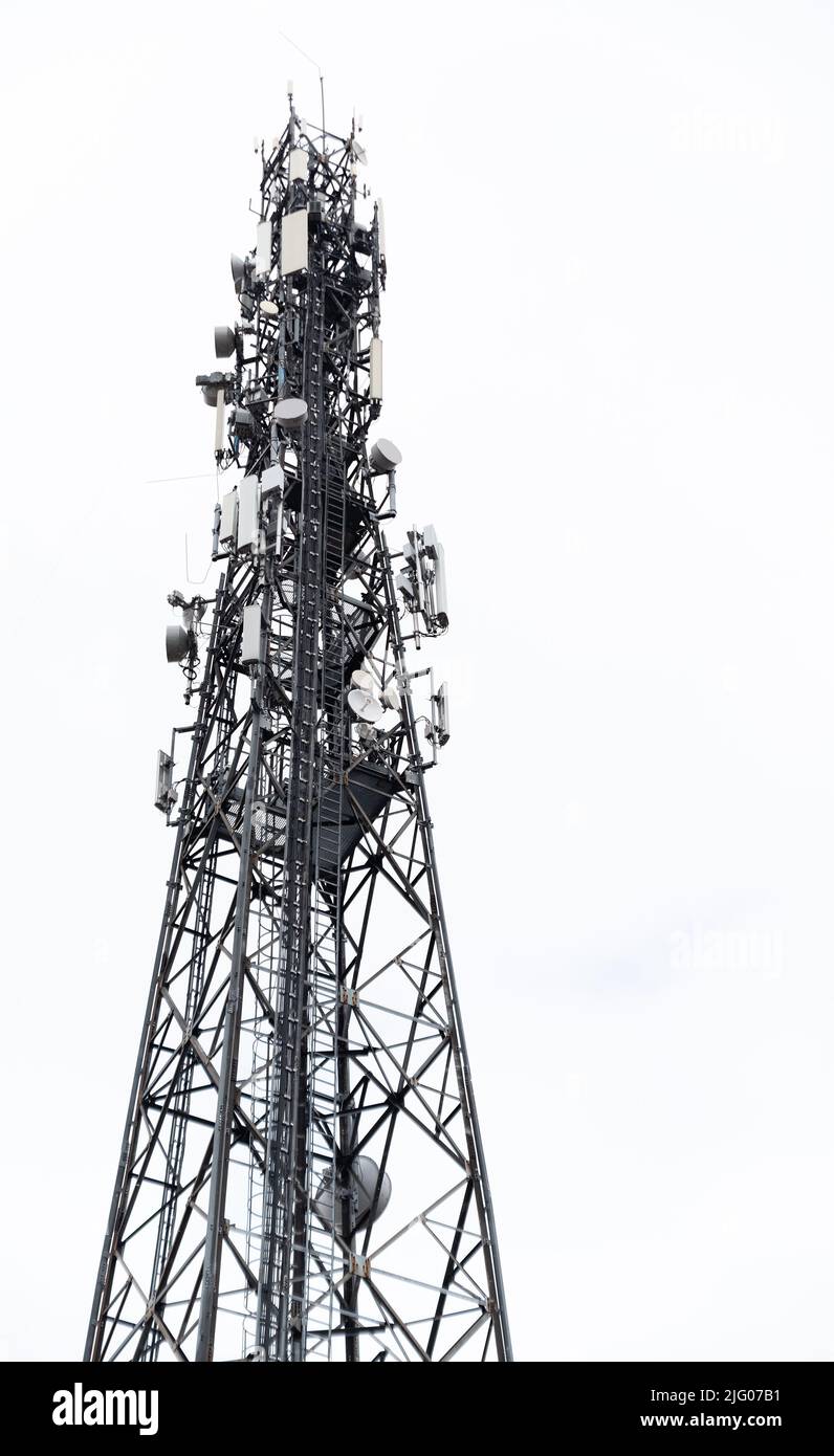 Metal relay tower Cut Out Stock Images & Pictures Alamy