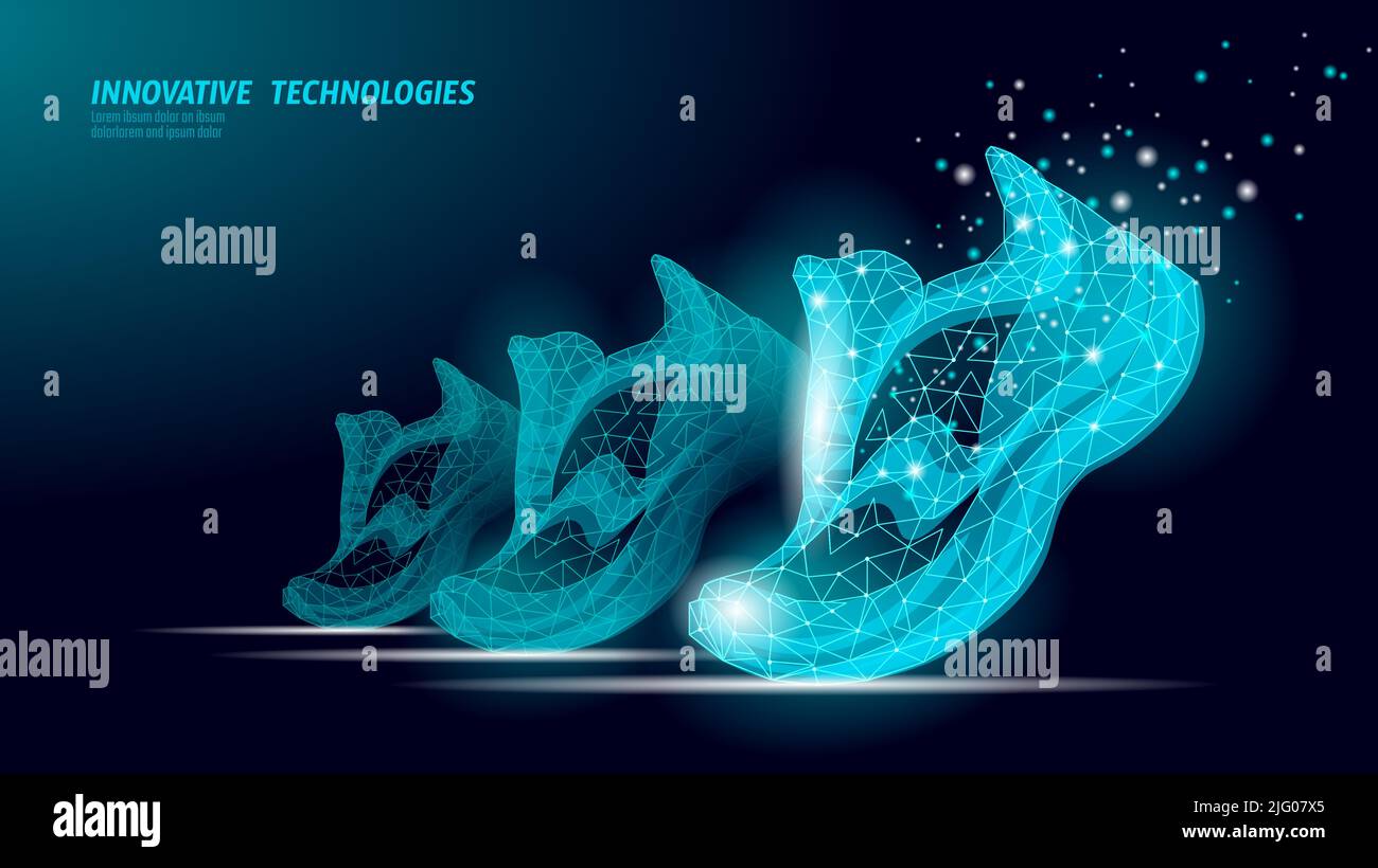 Low poly sneaker model. Digital symbol cryptocurrency game sten. Walking to  earn money mobile app. Bitcoin money NFT blockchain vector illustration  Stock Vector Image & Art - Alamy