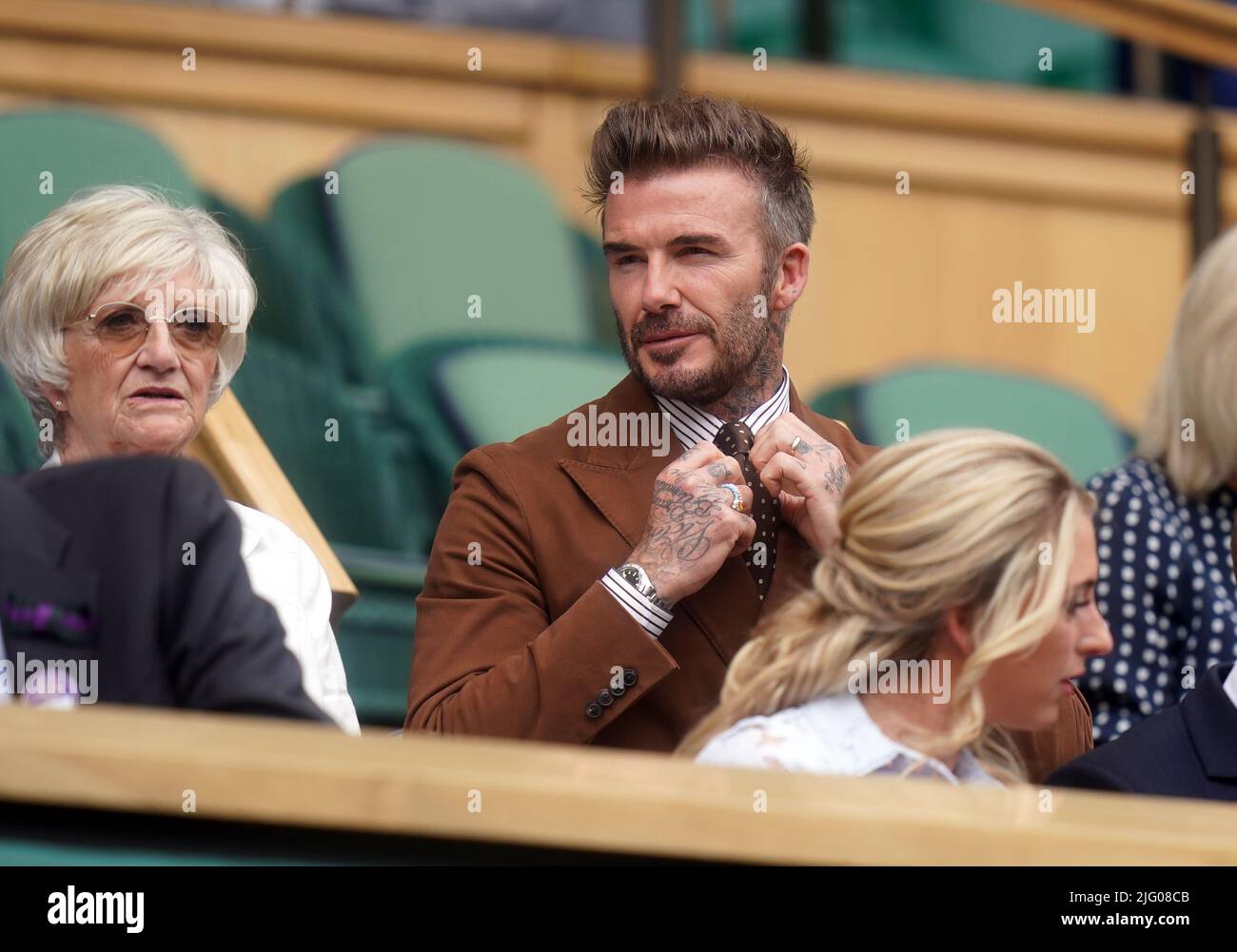 David Beckham Wimbledon Tennis Championship in London July 6, 2022