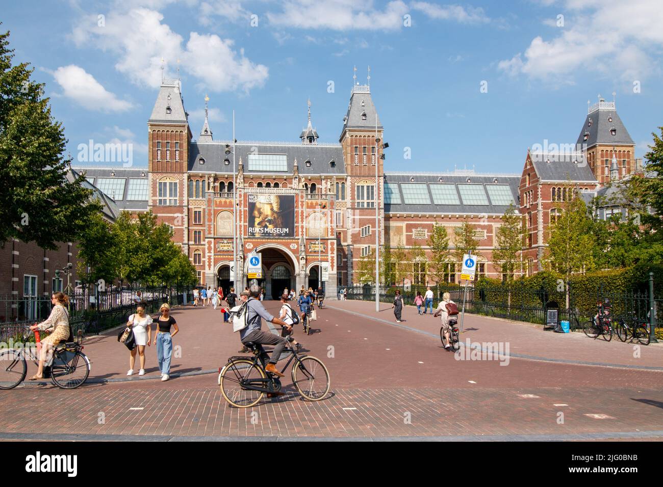 The exterior of the Rijksmuseum, Amsterdam. Stock Photo
