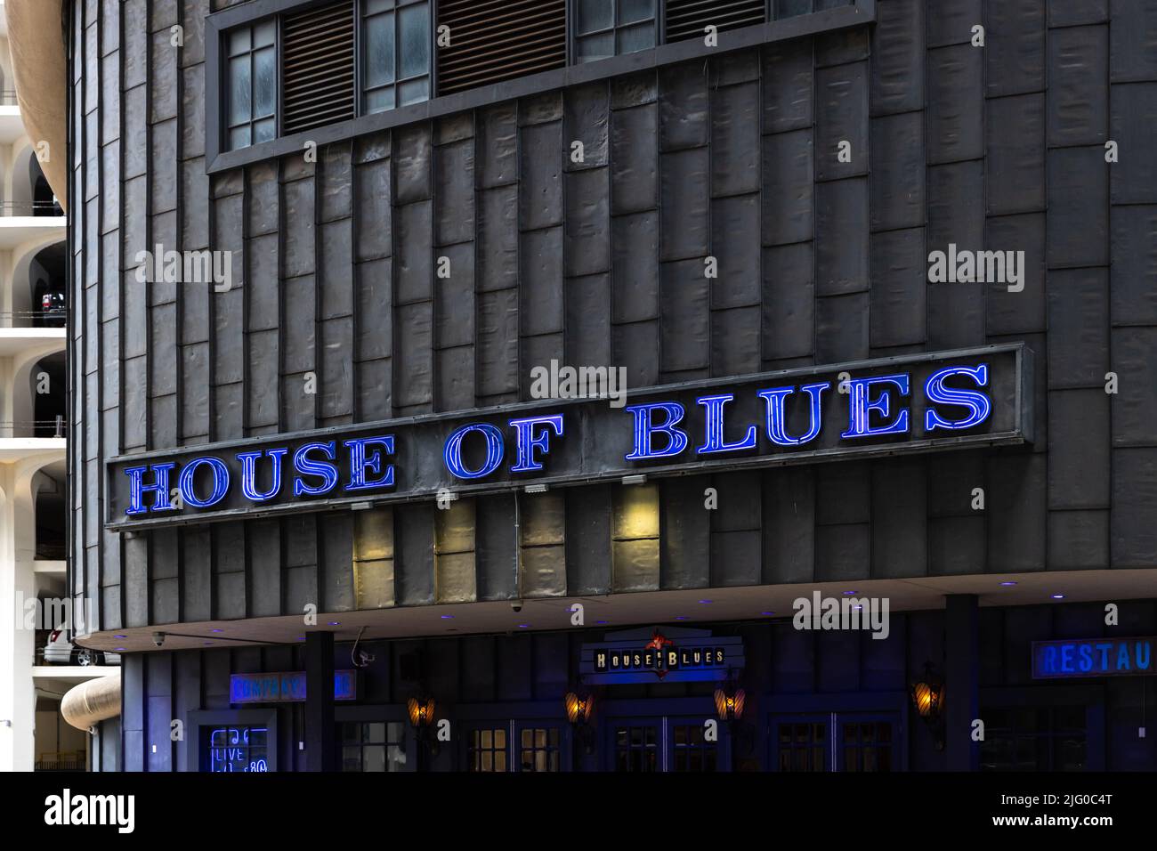 House of Blues is located in the downtown Chicago and one of the premier venues in the city. Stock Photo
