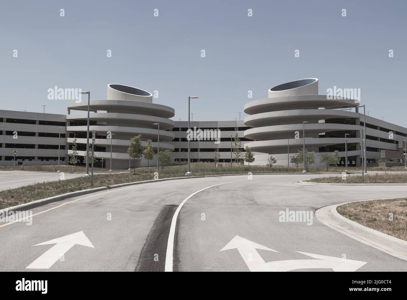 Indianapolis - Circa July 2022: Former parking garage at Indianapolis