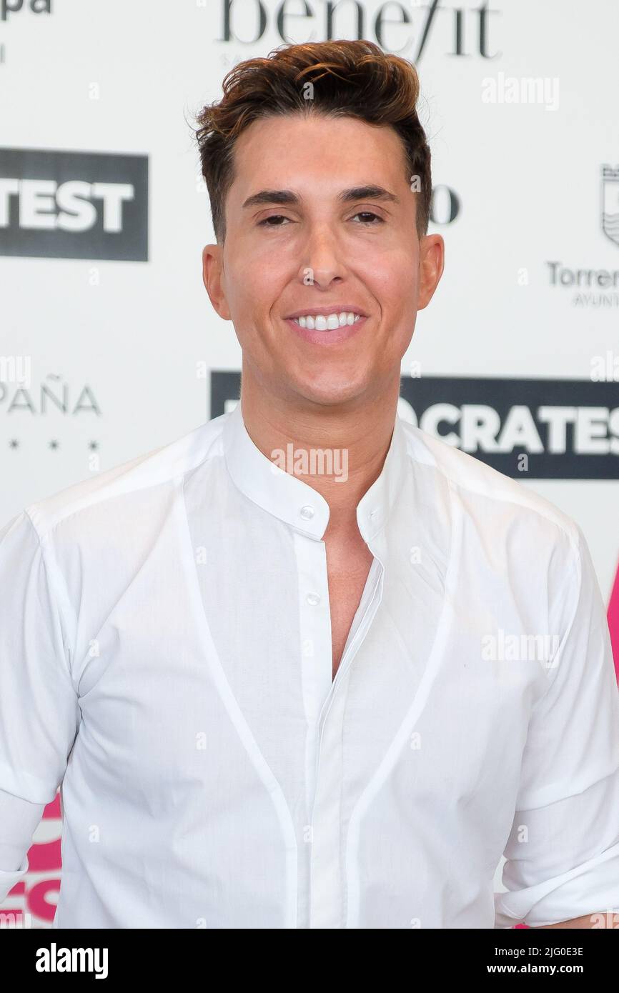 Madrid, Spain. 06th July, 2022. Omar Suarez attends the Mr. Gay Spain press  conference at Hotel VP Plaza España Design in Madrid. Credit: SOPA Images  Limited/Alamy Live News Stock Photo - Alamy