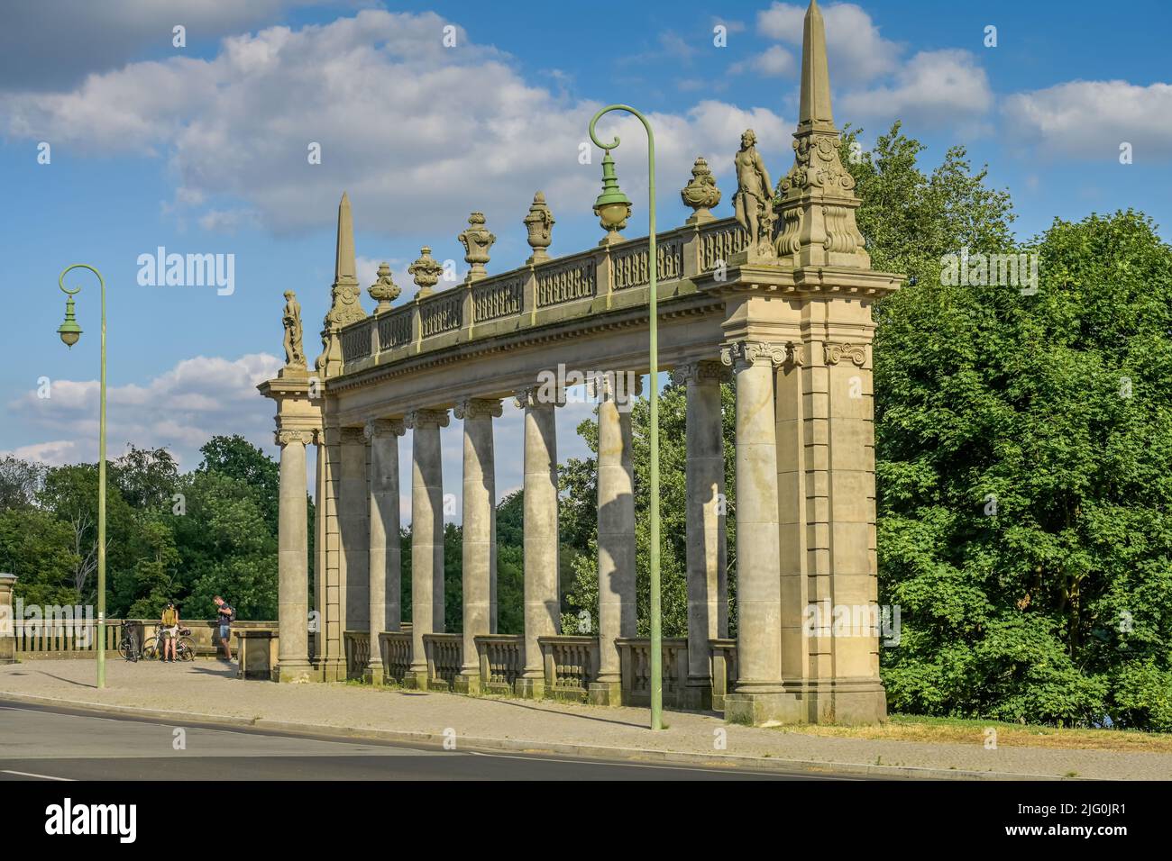 Kolonnaden, Glienicker Brücke, Potsdam, Brandenburg, Deutschland Stock Photo