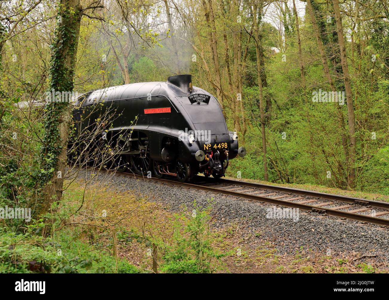 Newly overhauled LNER Class A4 Pacific No 4498 Sir Nigel Gresley at the ...
