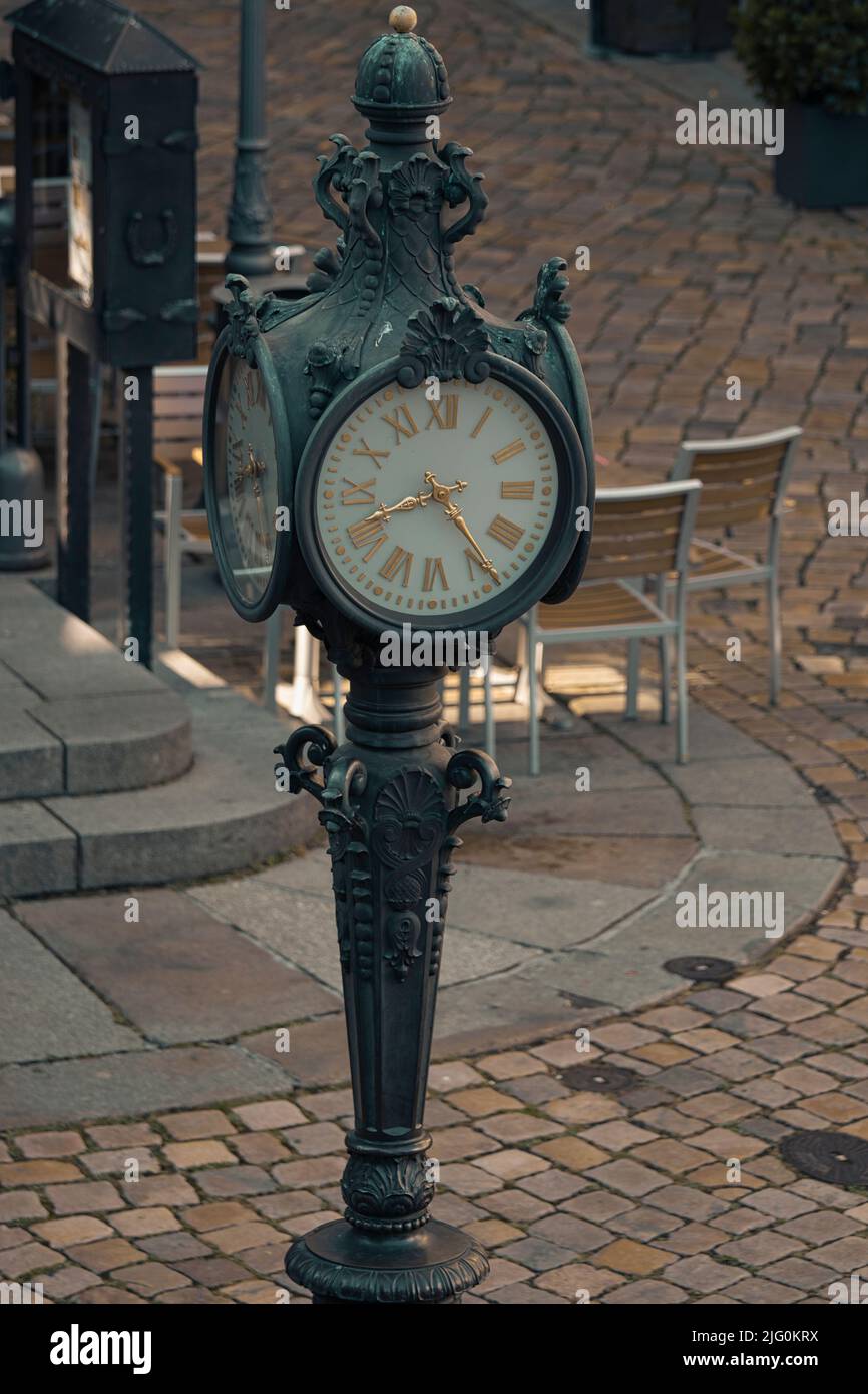 old town clock Stock Photo Alamy