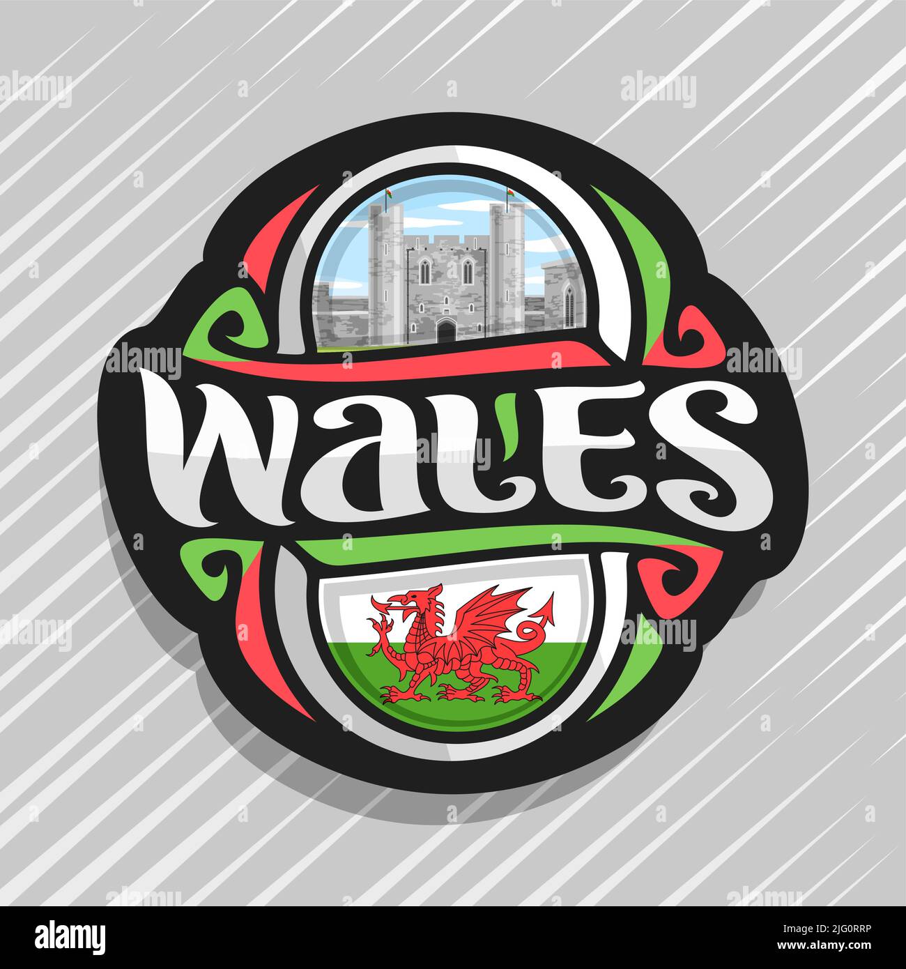 WALES TABLE FLAG SET OF 4 FLAGS WITH BASE CORNISH WELSH 