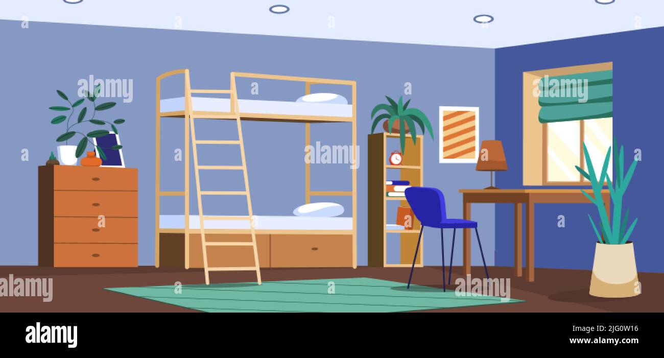 Dormitory room bed hi-res stock photography and images - Alamy