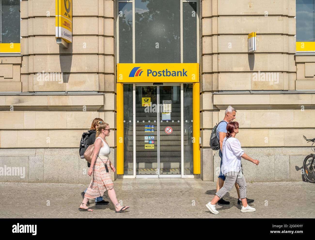 Postfiliale Postbank, Platz der Einheit, Potsdam, Brandenburg, Deutschland Stock Photo