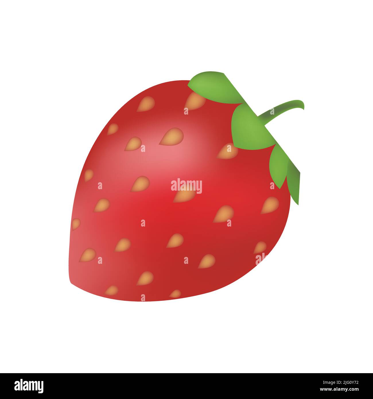 Strawberry Fruit Emoji Vector Design. Art Illustration Agriculture Food