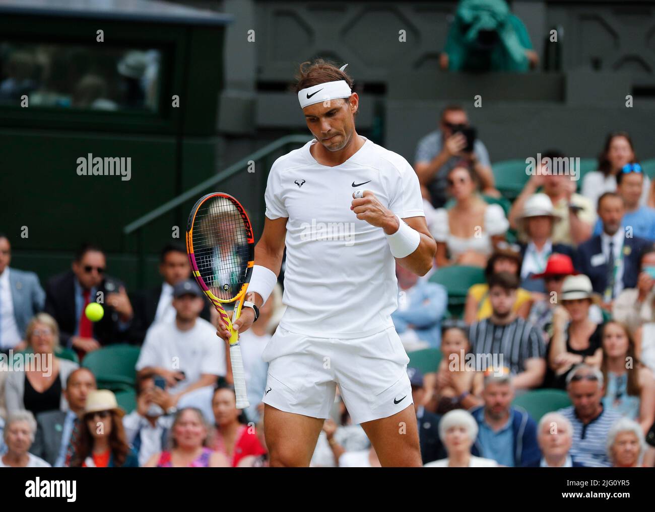 Nadal winning wimbledon 2022 hi-res stock photography and images