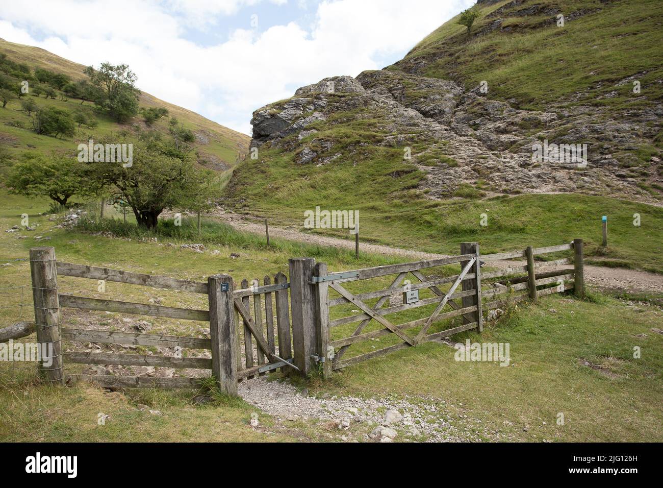 Dovedale Peak District Staffordshire and Derbyshire, England Stock Photo