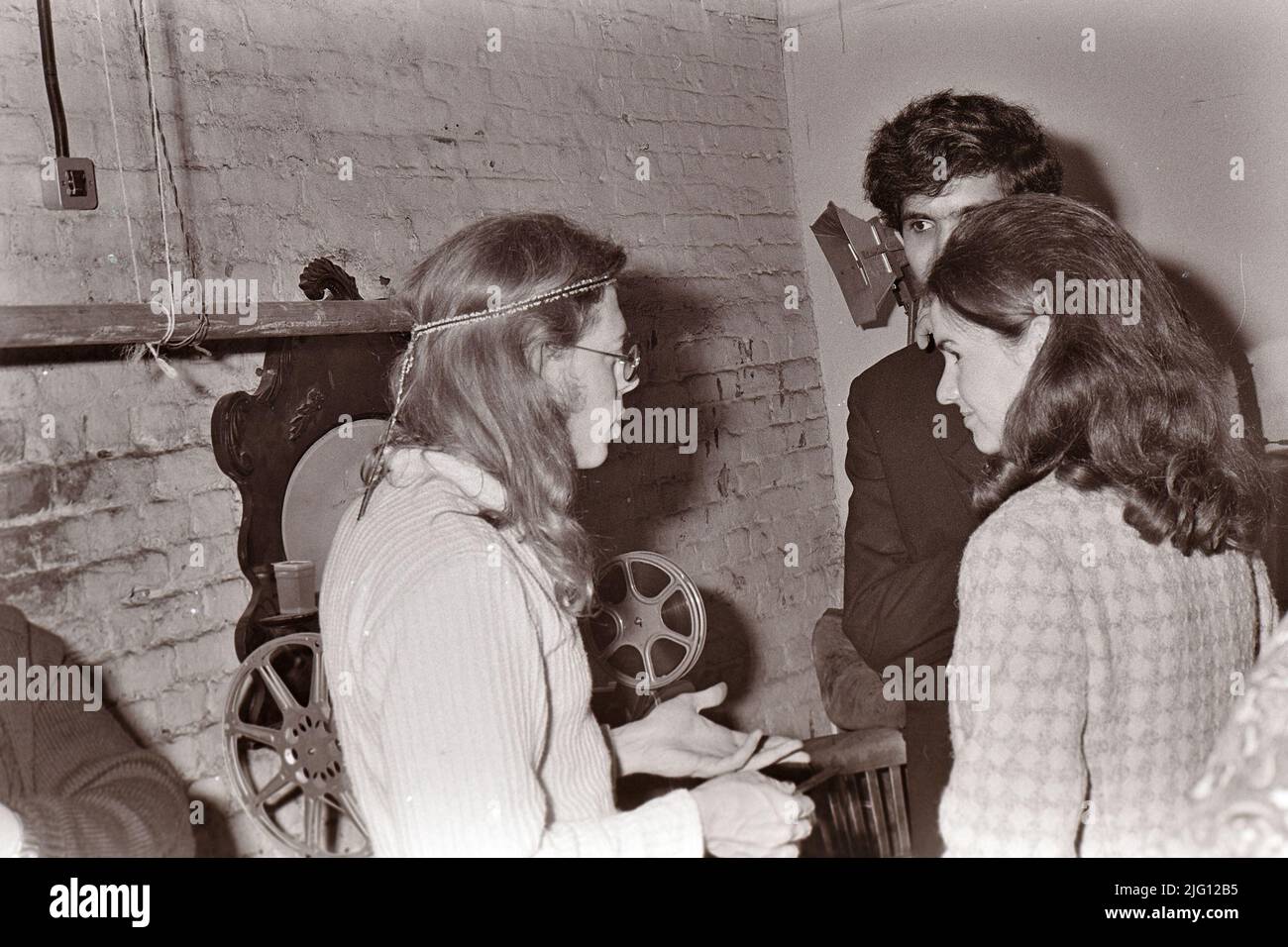 JEFFERSON AIRPLANE backstage at the New Roundhouse, Chalk Farm London,  7 September 1968. Stock Photo