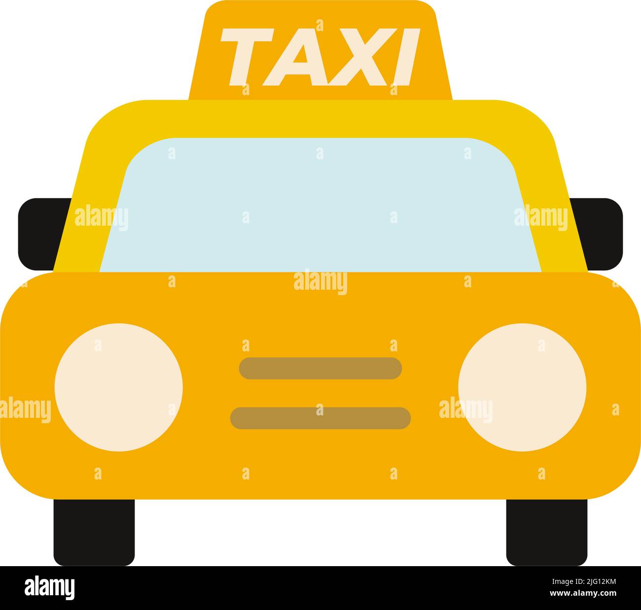 Modern cab icon. Taxi icon. Editable vector. Stock Vector