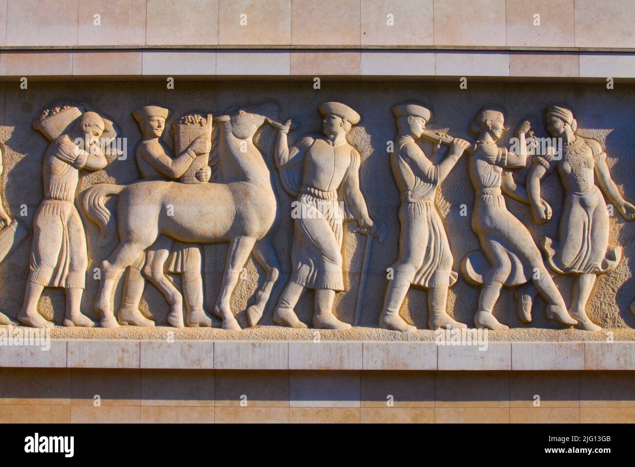 Hungary, Budapest, relief, architecture detail, Stock Photo