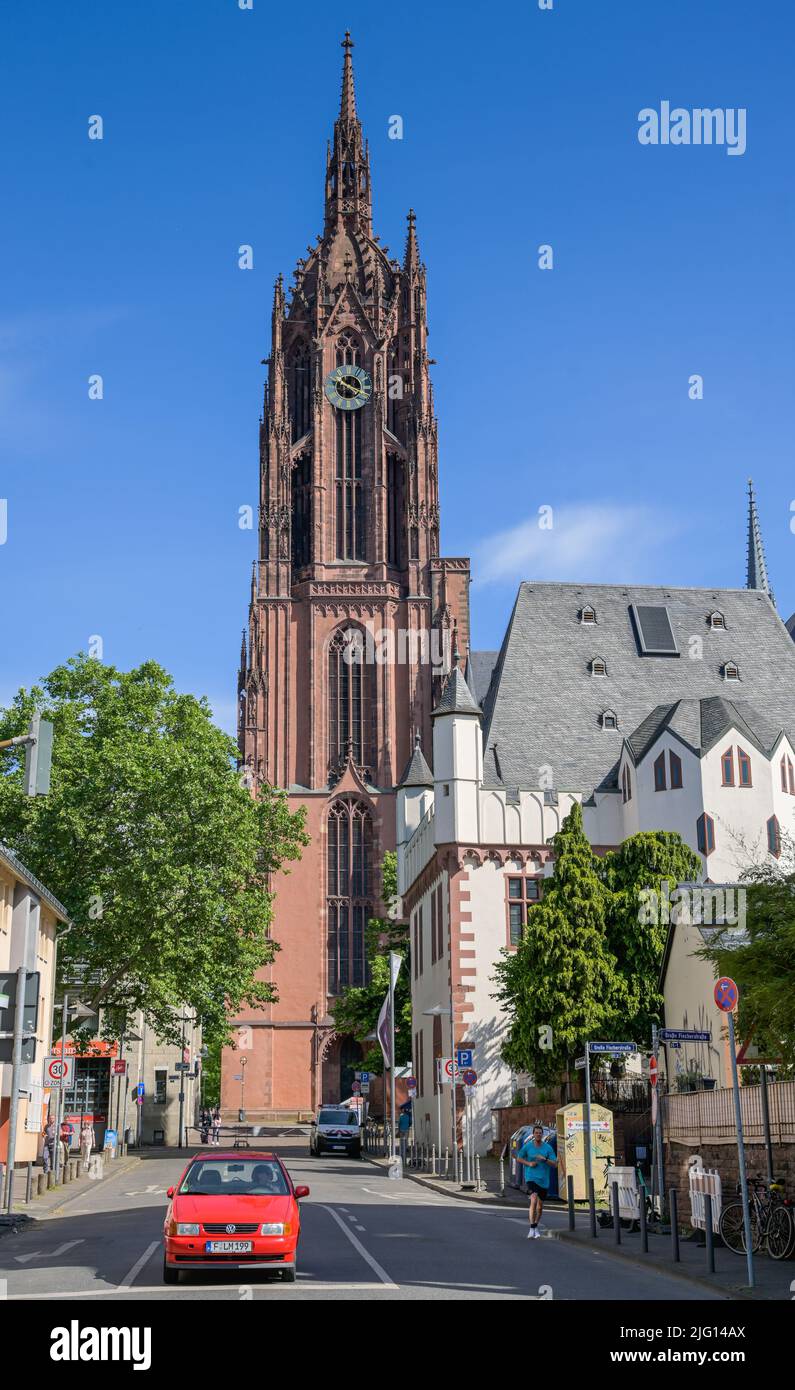 Kaiserdom St. Bartholomäus, Frankfurt am Main, Hessen, Deutschland Stock Photo