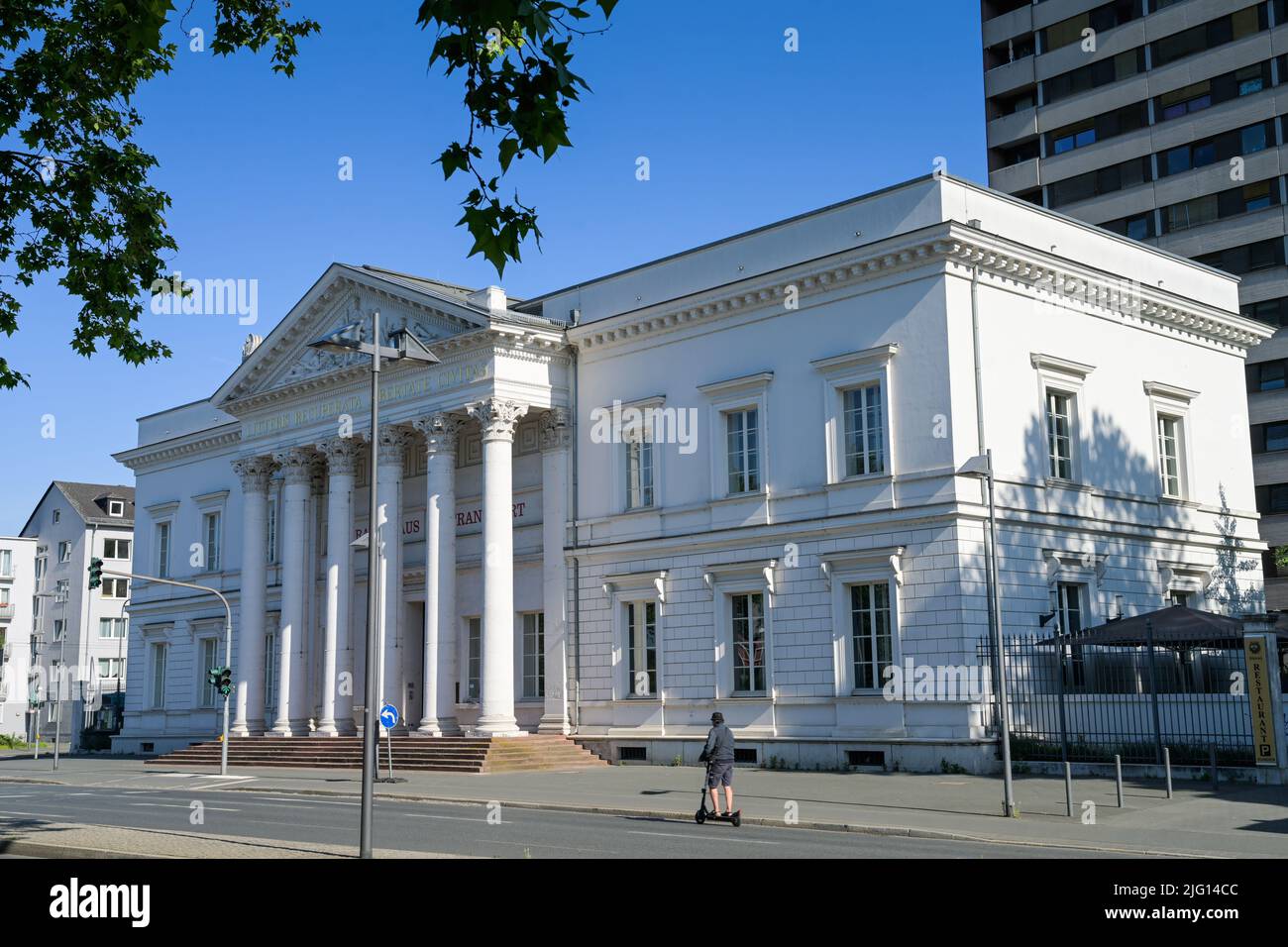 Literaturhaus Frankfurt, Gebäude Alte Stadtbibliothek, Schöne Aussicht, Frankfurt am Main, Hessen, Deutschland Stock Photo