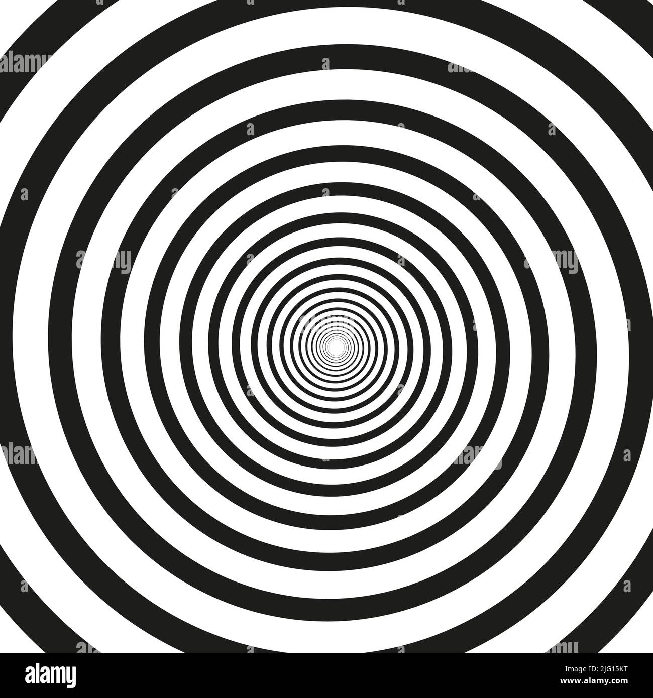 Psychedelic spiral with radial rays. Hypnotic spiral vector Stock Vector