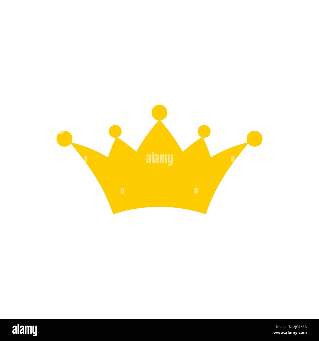 Vector crown icon isolated on white background Stock Vector