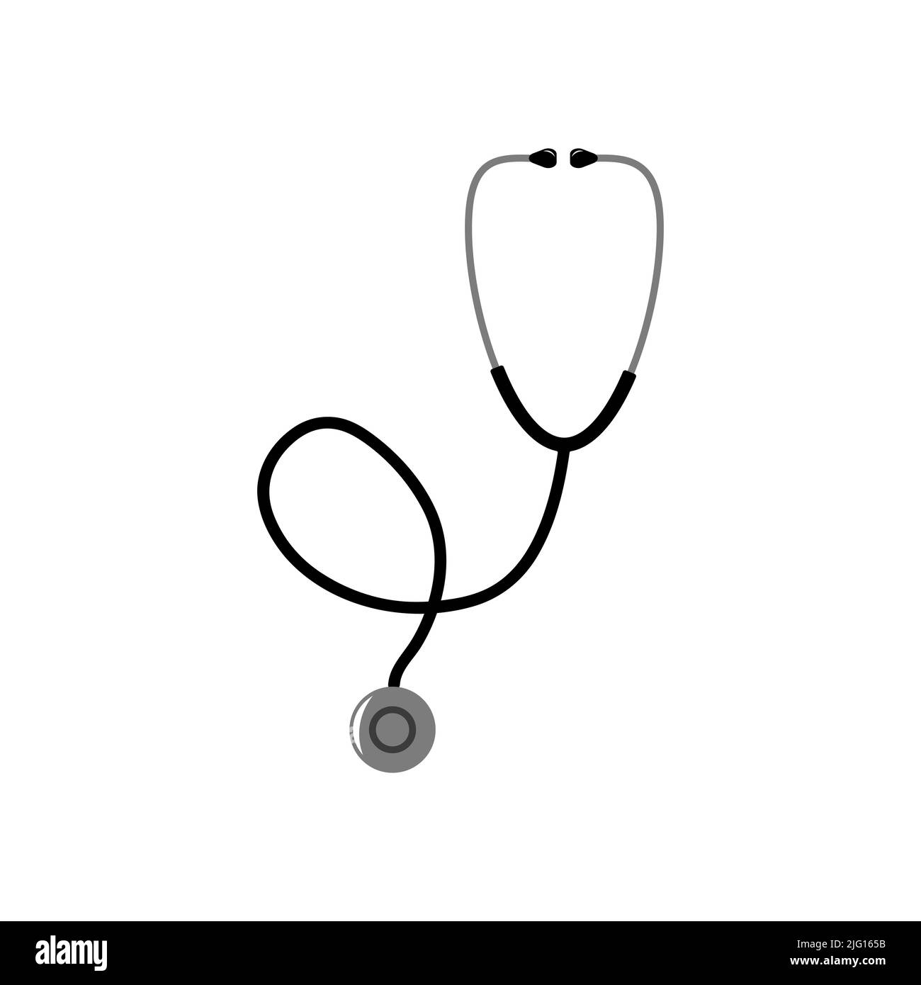 Stethoscope icon vector isolated on white background. Stethoscope icon Stock Vector