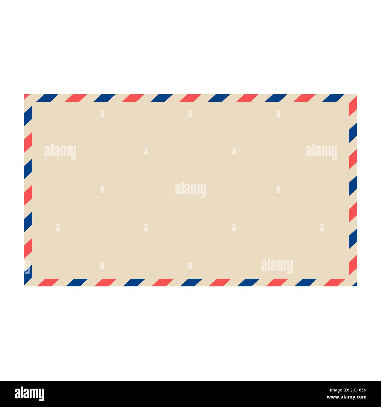 Vector air mail envelope. Blank postal envelope vector icon Stock Vector