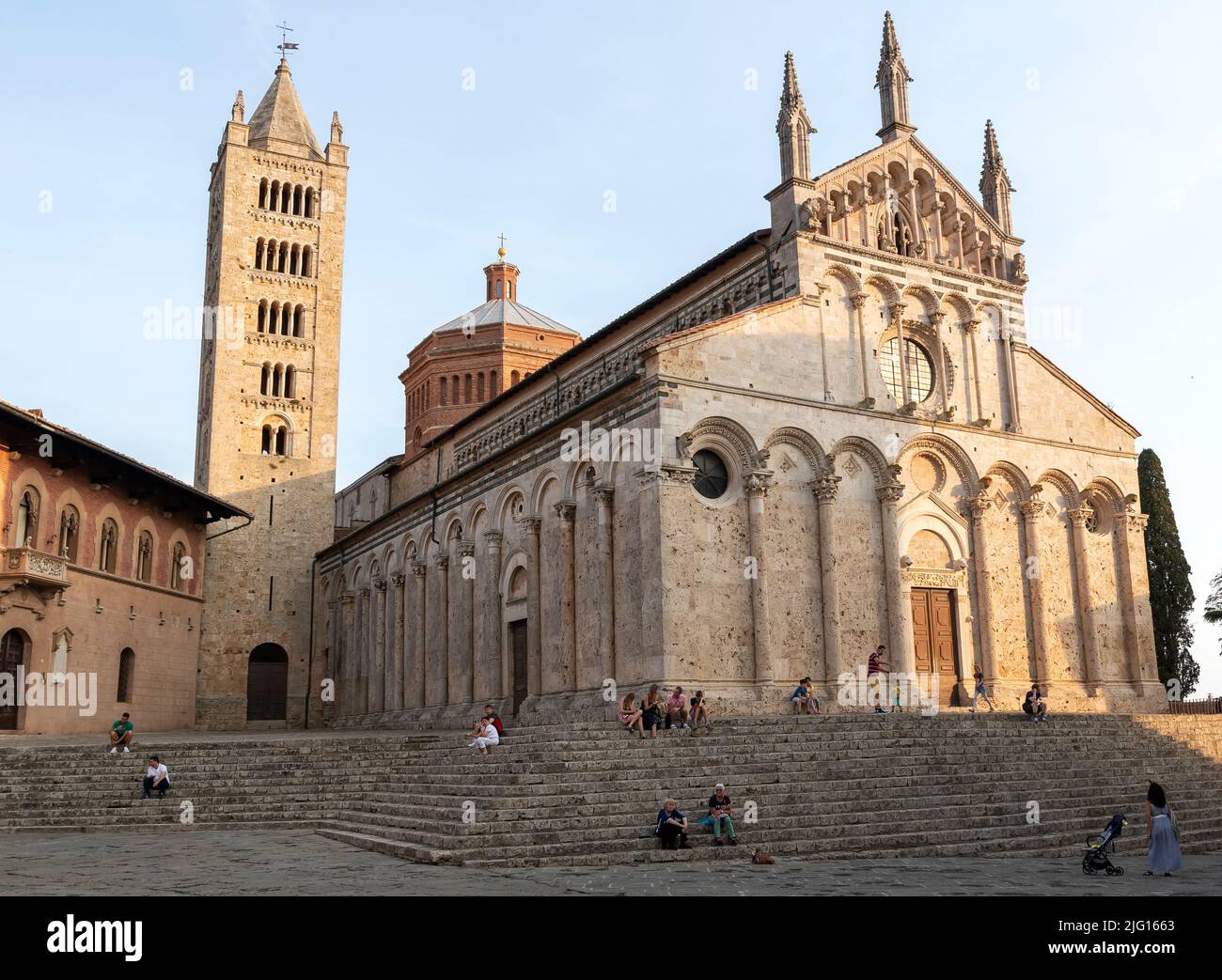 Massa Marittima, historical center, Italy Stock Photo - Alamy