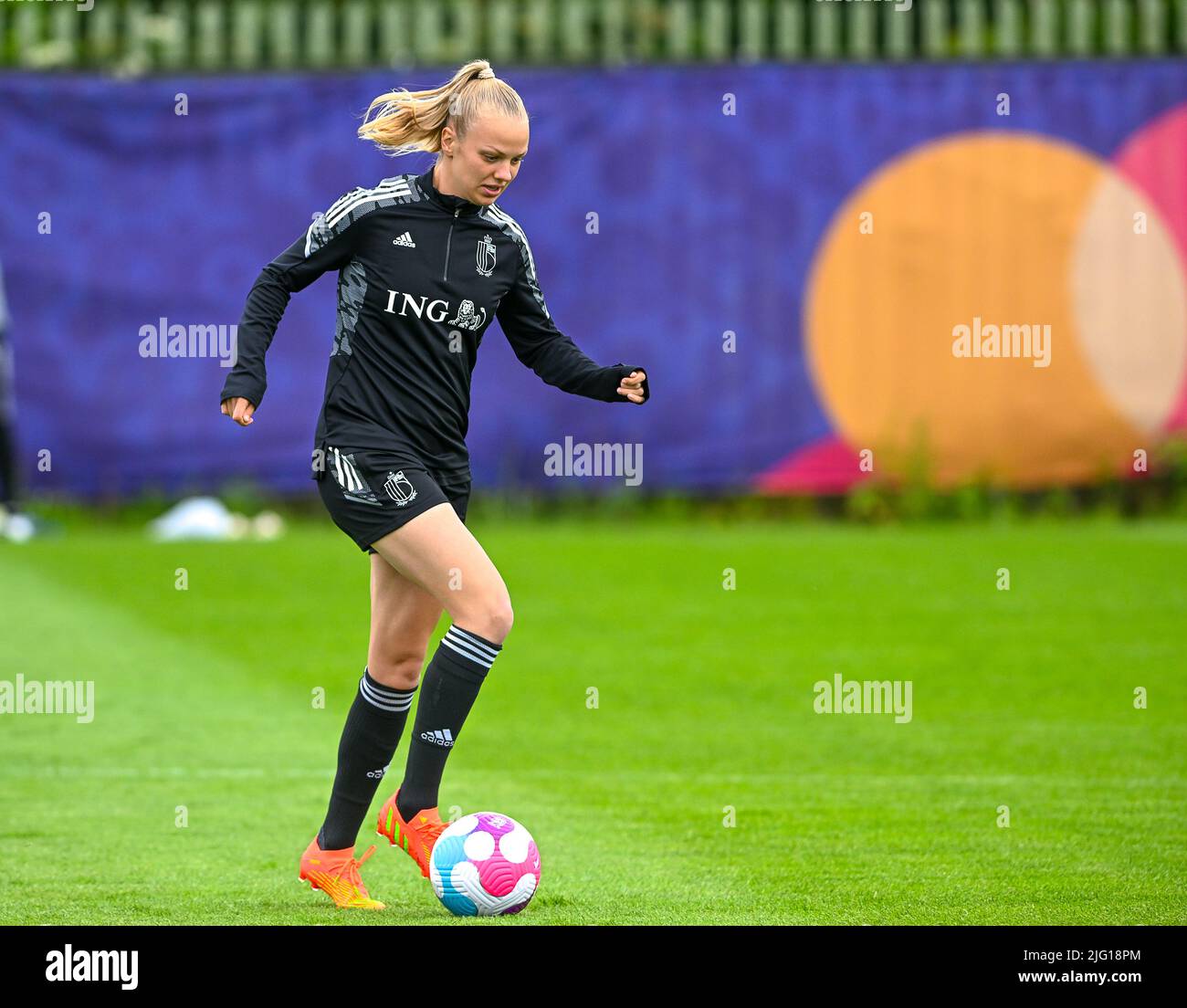 Belgium's Sarah Wijnants pictured in action during a training session