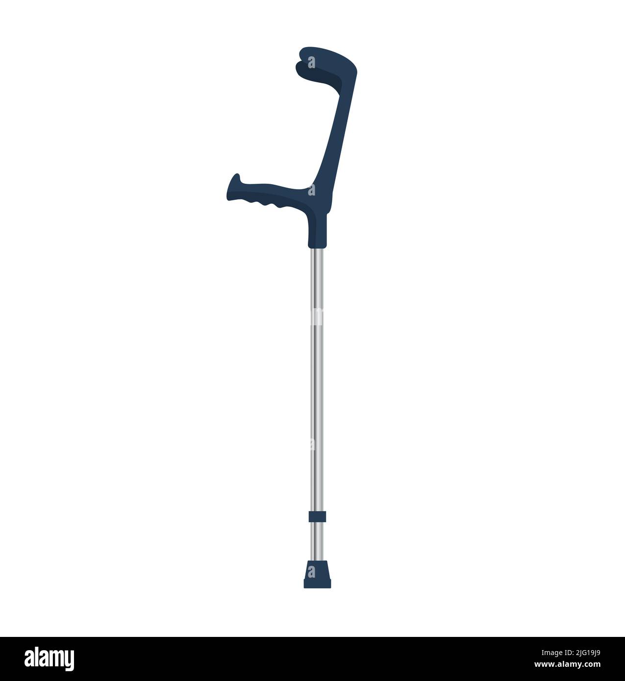 Crutch icon design template vector isolated Eps 10 Stock Vector
