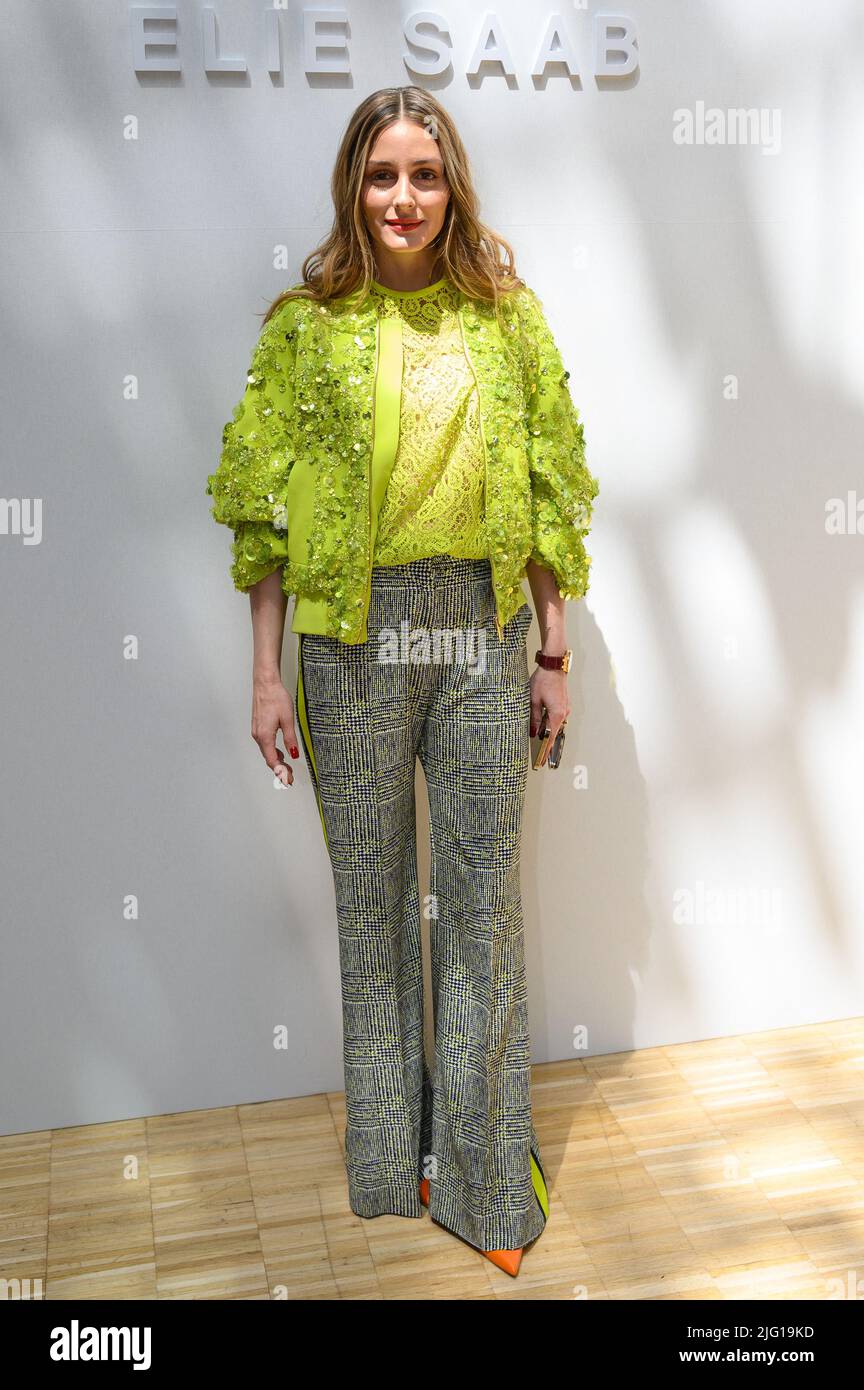 Olivia Palermo attends the Elie Saab Haute Couture Fall Winter 2022