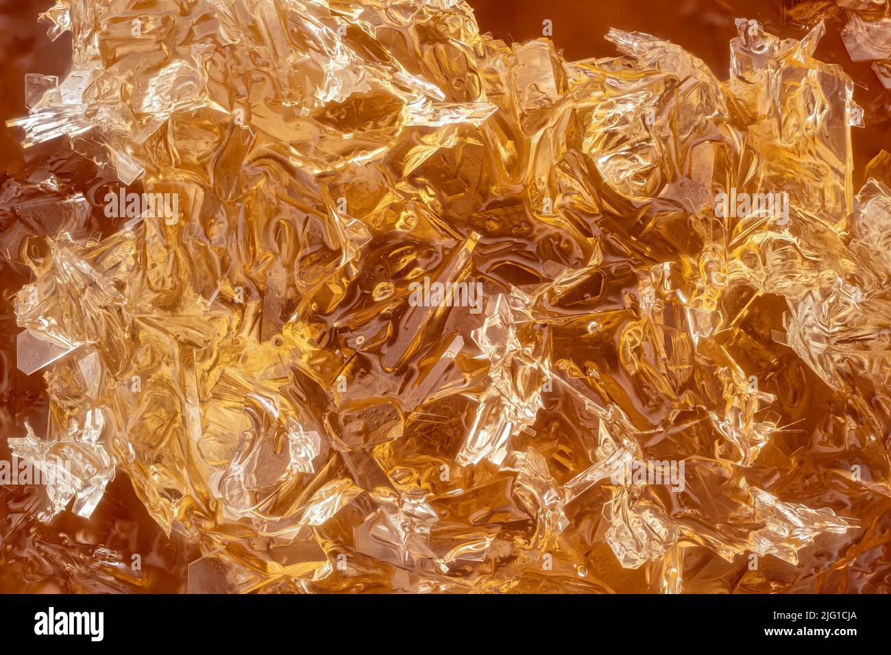 Crystalized honey (African lychee), white crystals forming regular