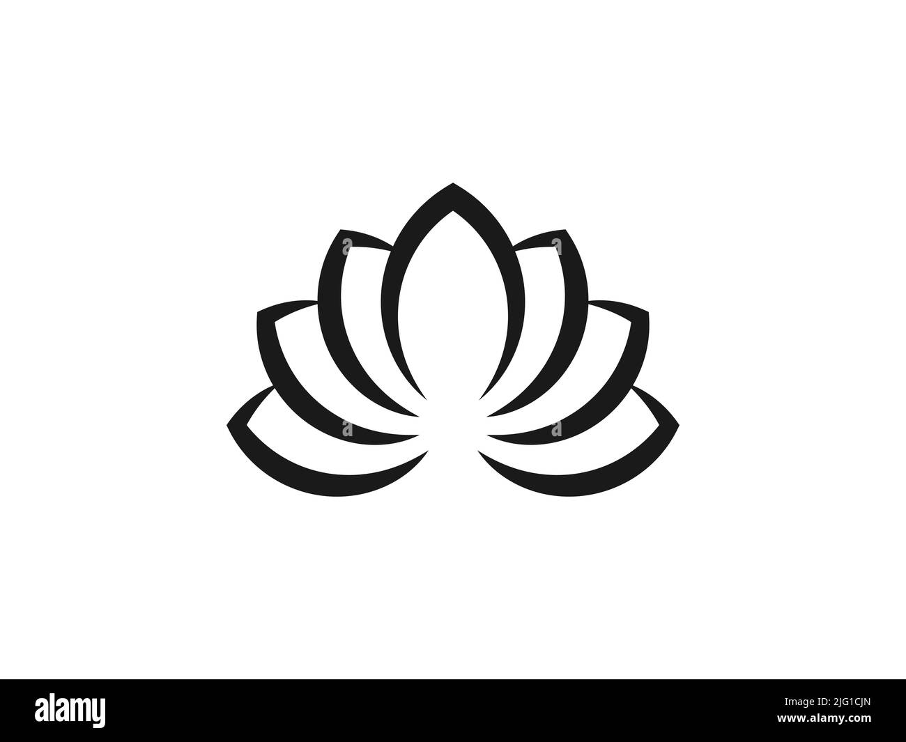 Flower, lotus icon. Vector illustration, flat design. Stock Vector