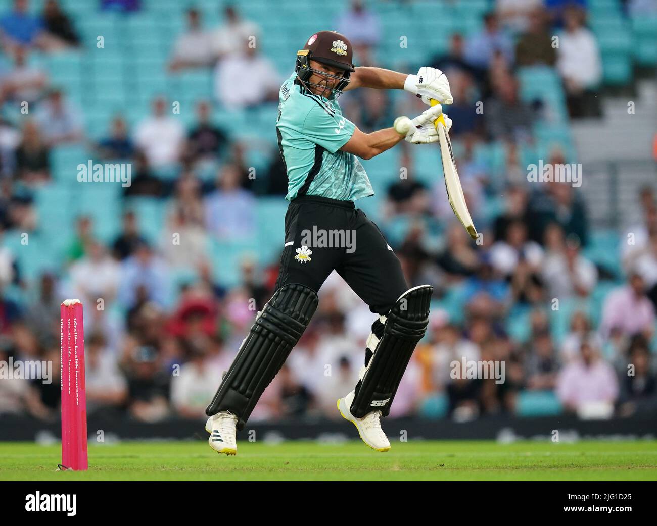 Surrey's Laurie Evans batting during the Vitality Blast T20 quarter