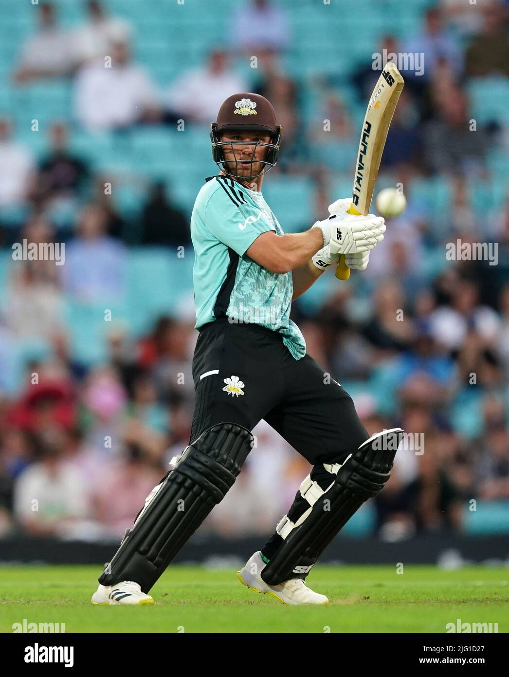 Surrey's Laurie Evans batting during the Vitality Blast T20 quarter