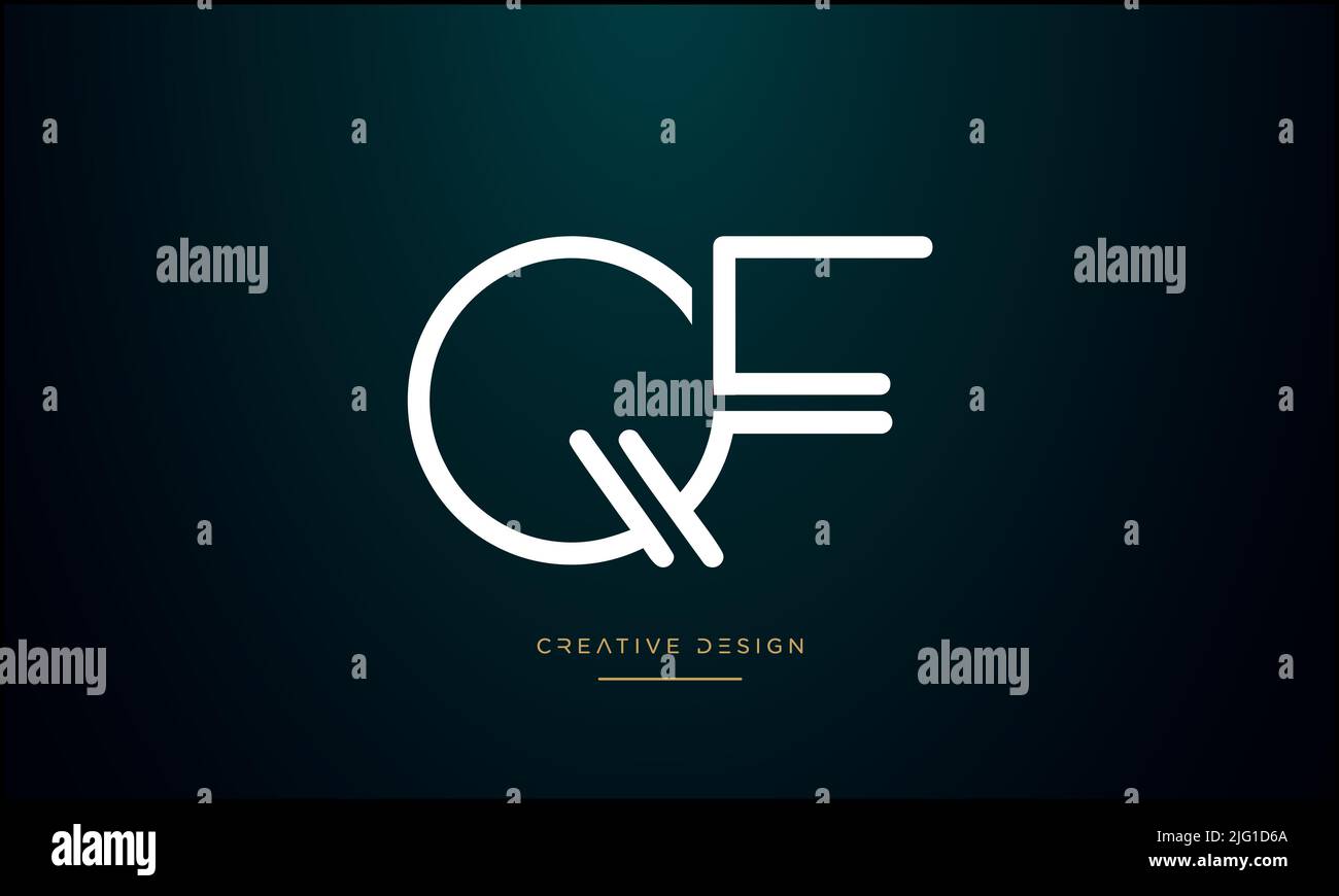 Alphabet Letters QF, FQ, Q or F Abstract Icon Logo Stock Vector Image ...
