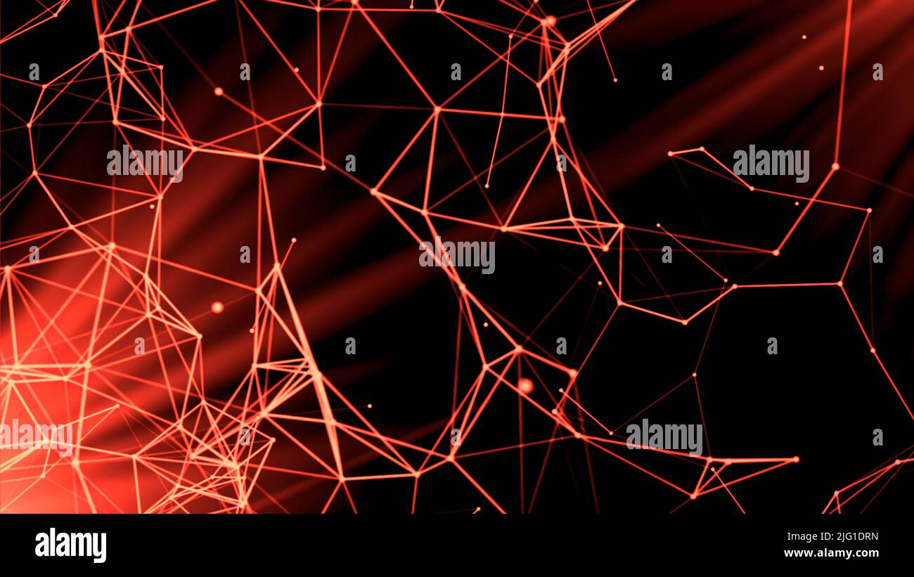 Flying silhouettes of connected triangles flying chaotically. Motion ...