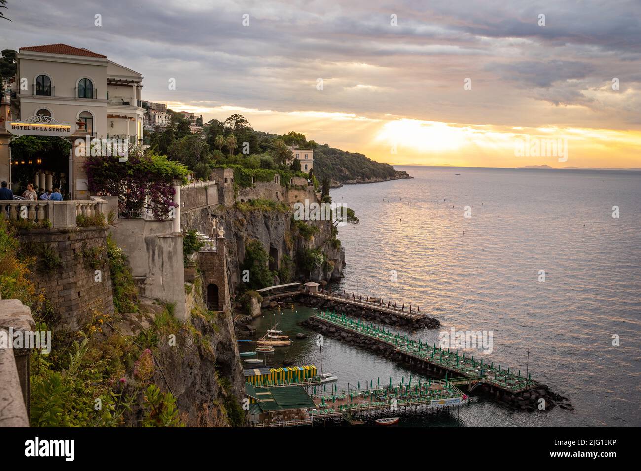 Sunset amalfi coast in italy hi-res stock photography and images - Alamy