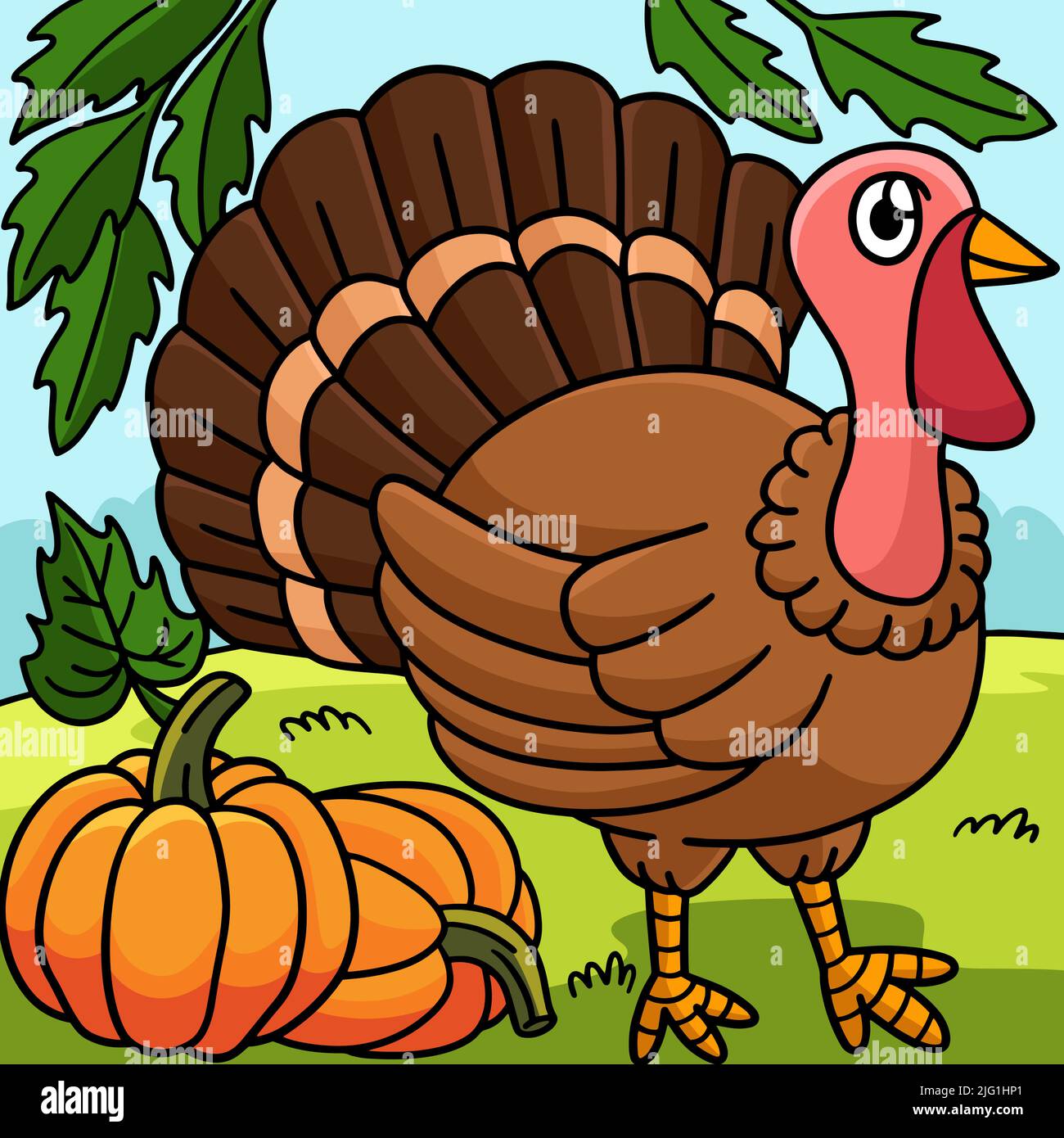 Cartoon Turkeys To Color