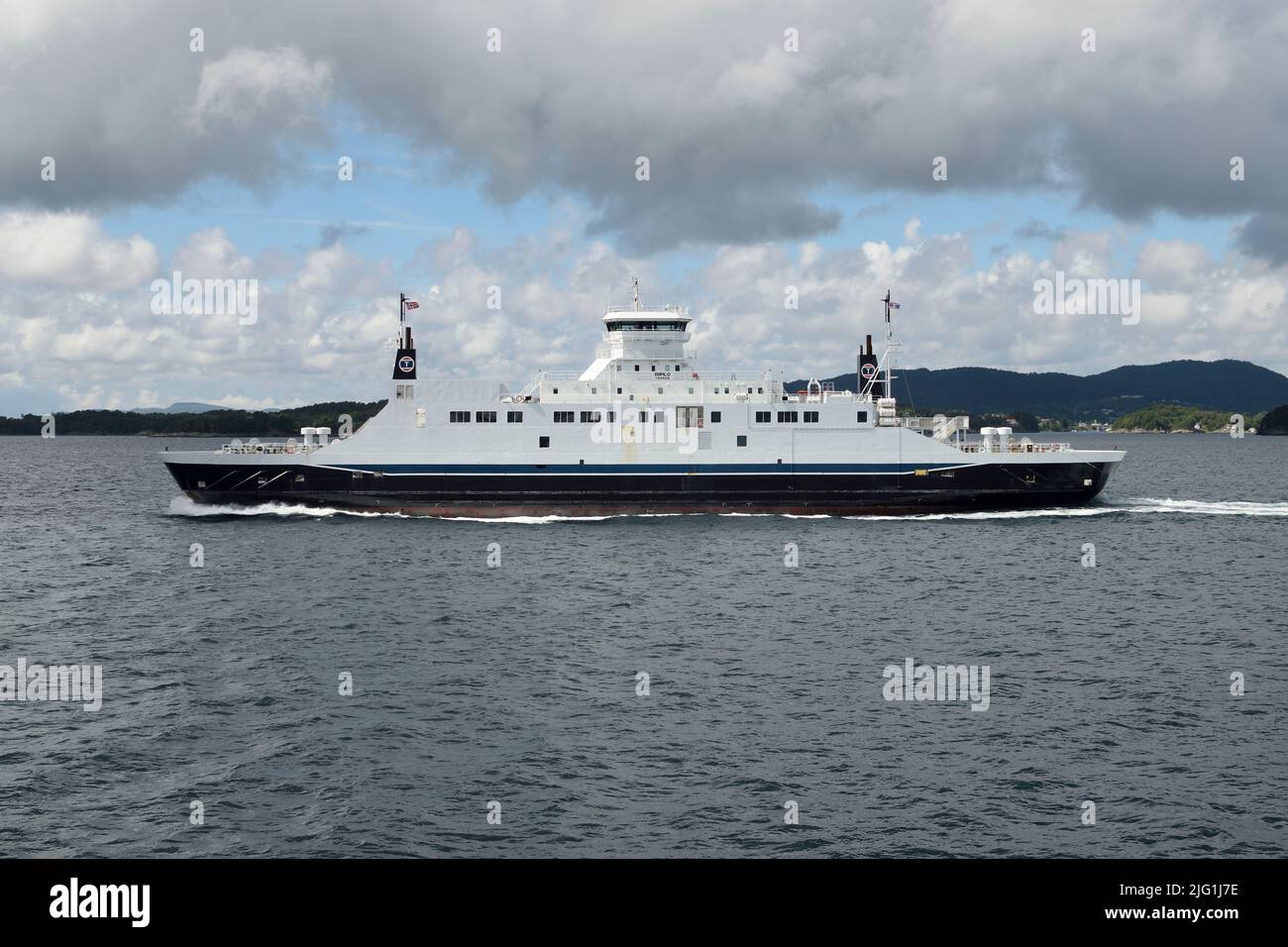Passenger;ship;ro-ro;ferry;Bømlo;Tromsø; Bastø lll;IMO;9299408;Noruega;النرويج;挪威;挪威;Noorwegen;Norja;Norvège;Norwegen;ノルウェー;Norwegia;Норвегия;Norway;N Stock Photo