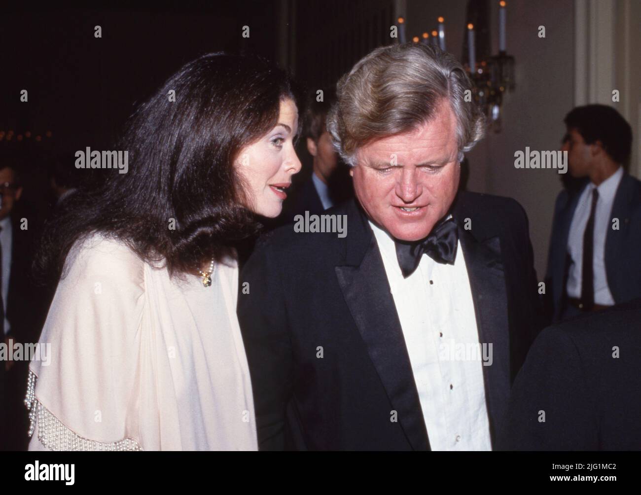 Ted Kennedy with Stan Kamen and Sherry Lansing Circa 1980's. Credit