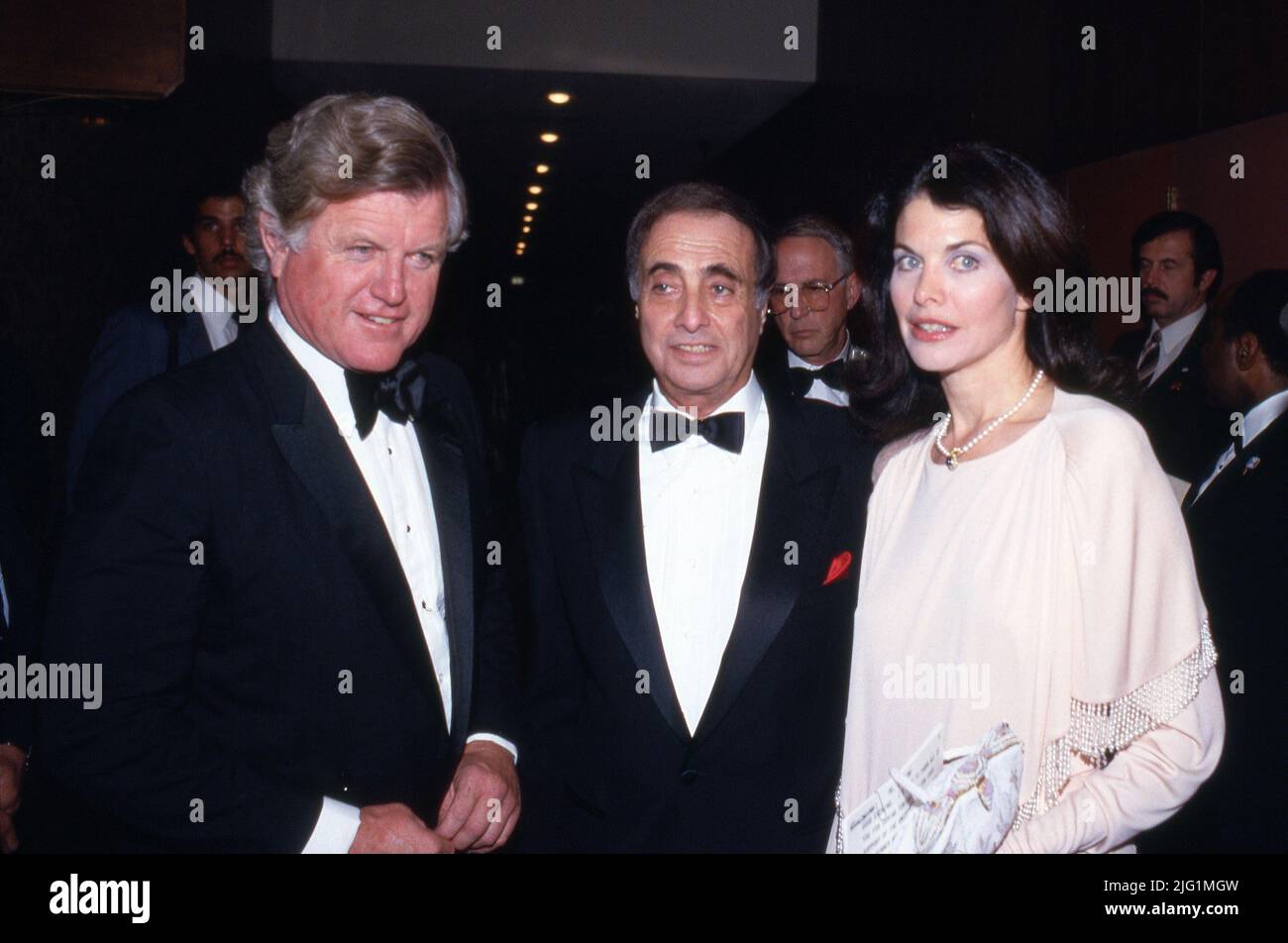 Ted Kennedy with Stan Kamen and Sherry Lansing Circa 1980's. Credit