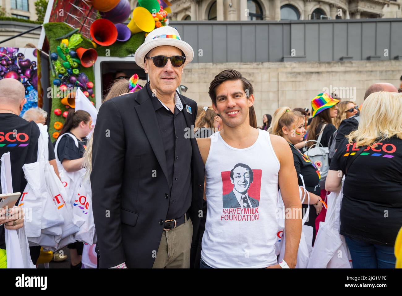 Stuart Millk (nephew of Harvey Milk) and member of the Harvey Milk Foundation at Pride in London Stock Photo