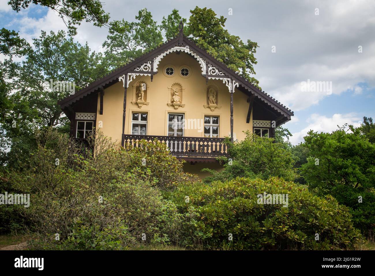 Cavalier house in the Azalea and Rhododendron Park Kromlau, Saxony
