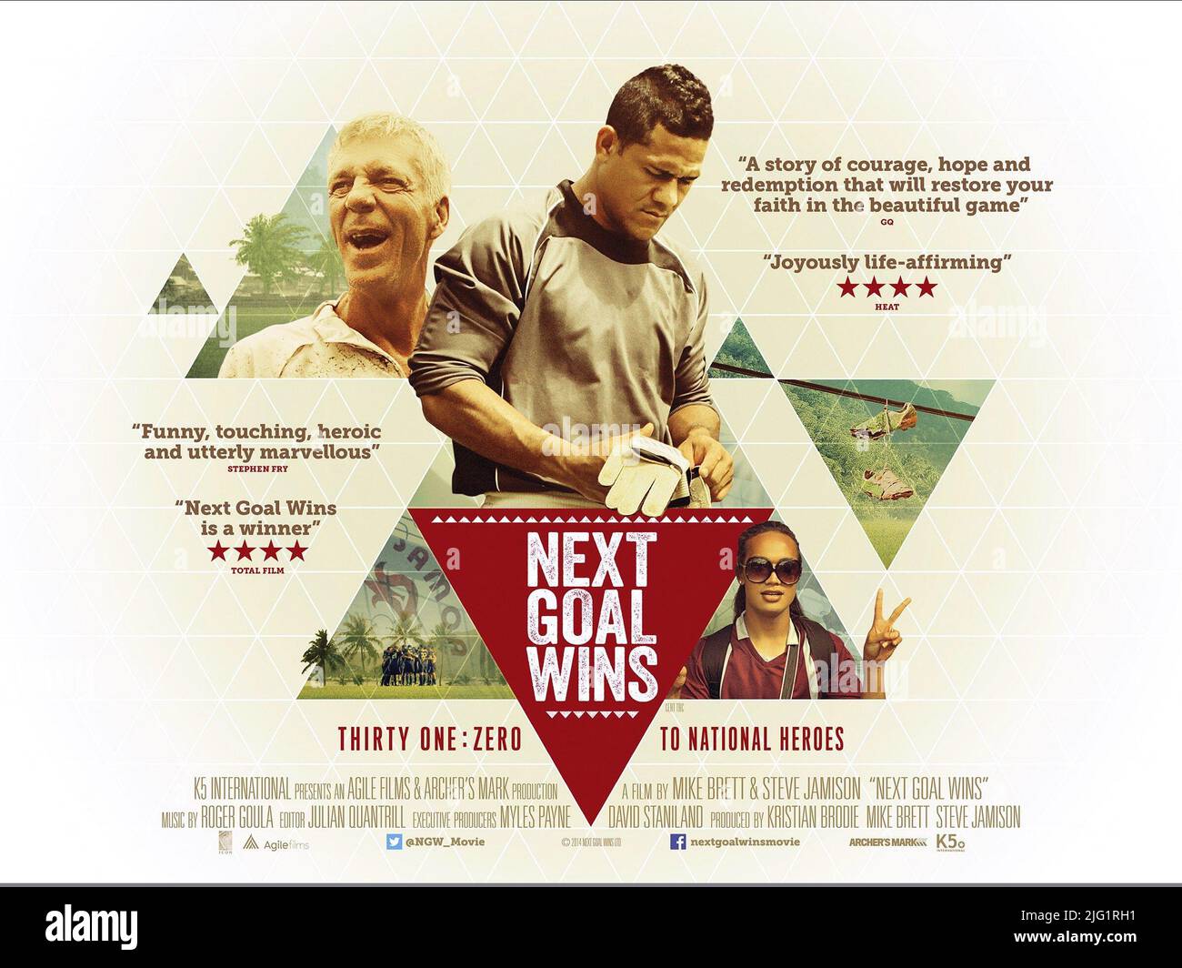 MOVIE POSTER, NEXT GOAL WINS, 2014 Stock Photo