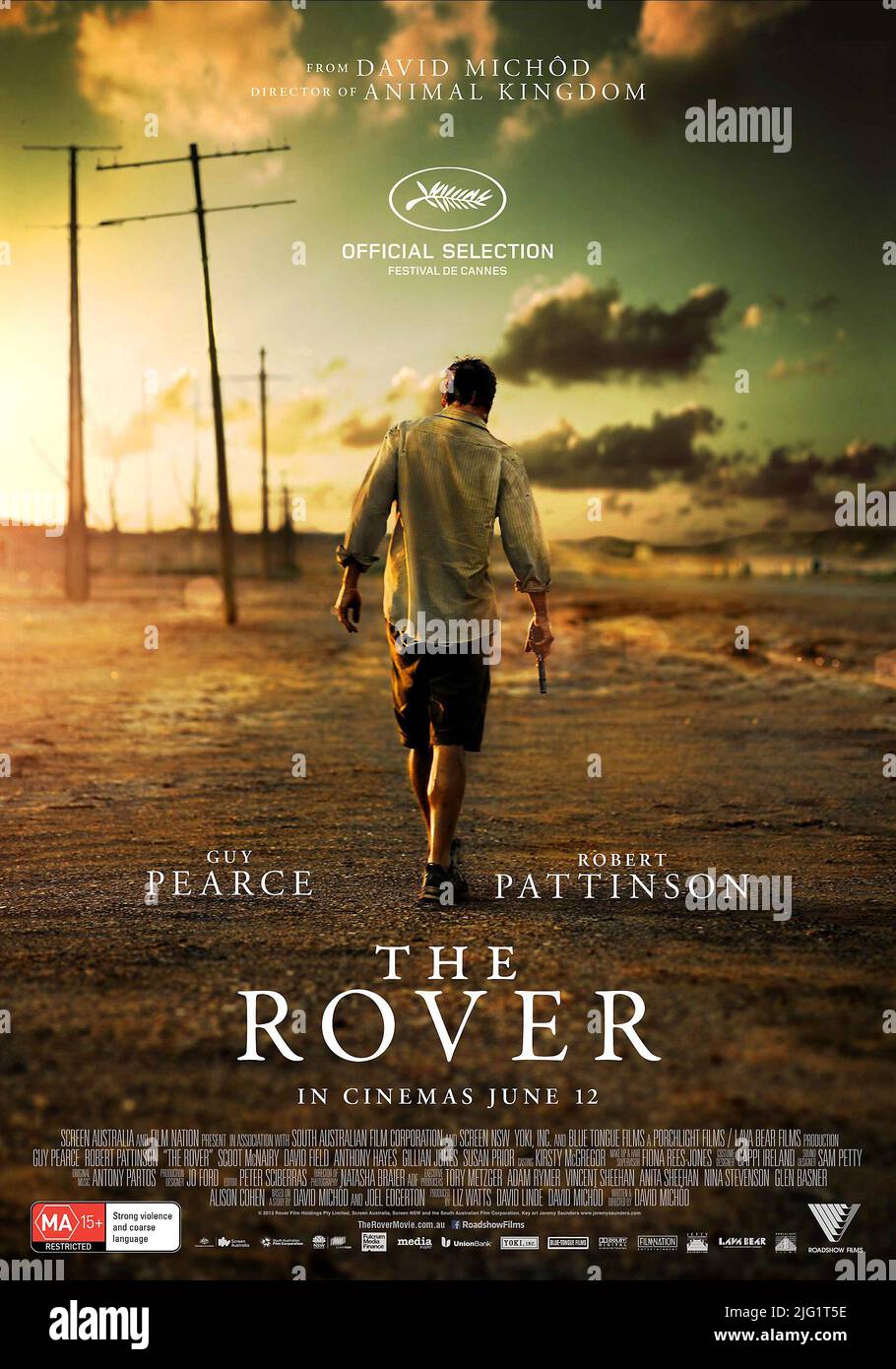 MOVIE POSTER, THE ROVER, 2014 Stock Photo