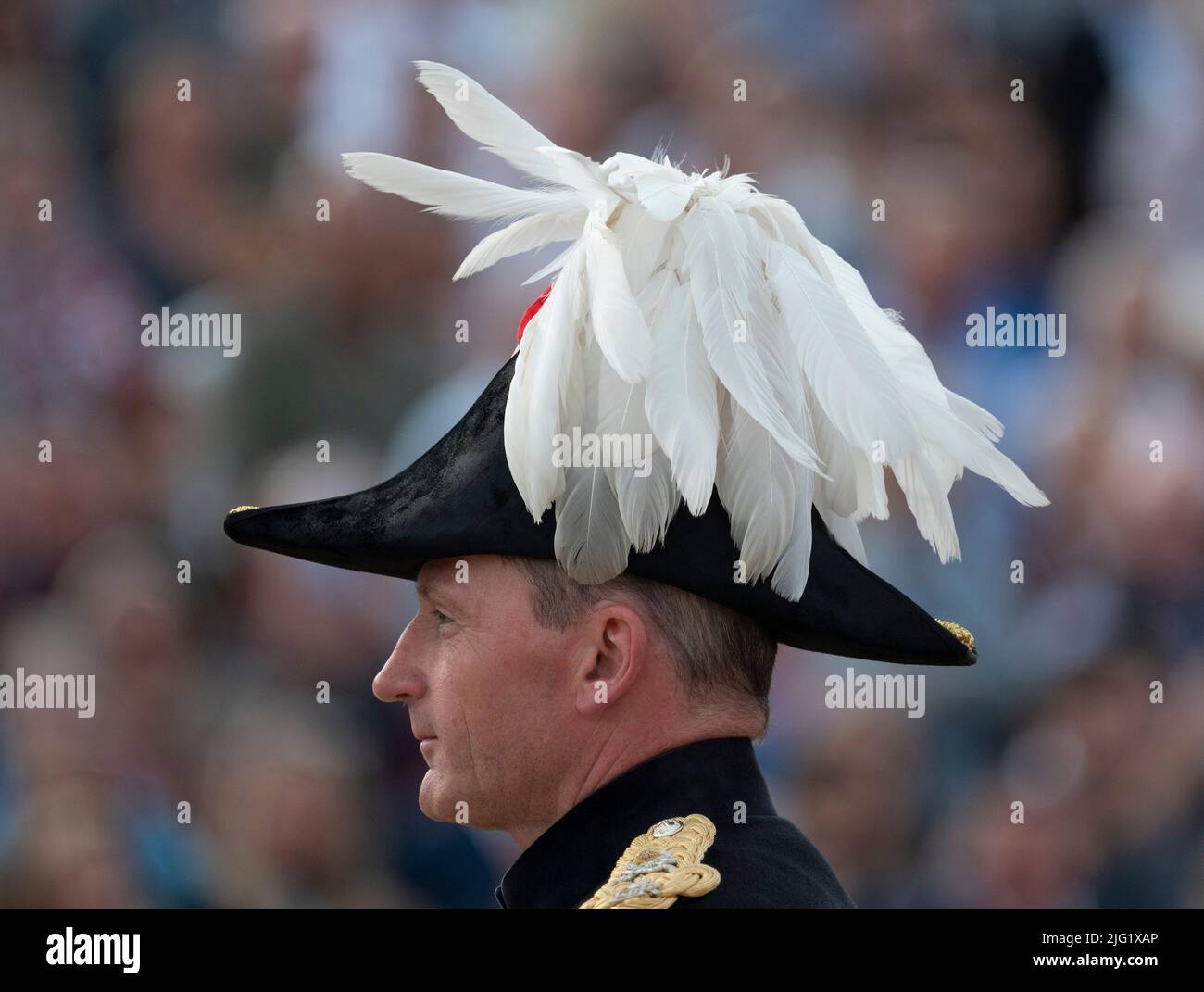 Military hat feather hi-res stock photography and images - Alamy