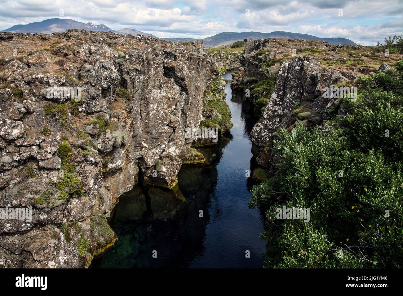 Thingvellir National park, Fissure, Tectonic plates, First Parliament in  the world 930 AD, Iceland, Europe Stock Photo - Alamy