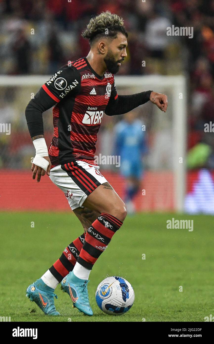 Rio De Janeiro, Brazil. 06th July, 2022. Gabriel Barbosa do Flamengo, during the match between Flamengo and Tolima (COL), for the round of 16 of the Copa Libertadores 2022, at the Maracana Stadium this Wednesday, 06. 30761 (Marcello Dias/SPP) Credit: SPP Sport Press Photo. /Alamy Live News Stock Photo