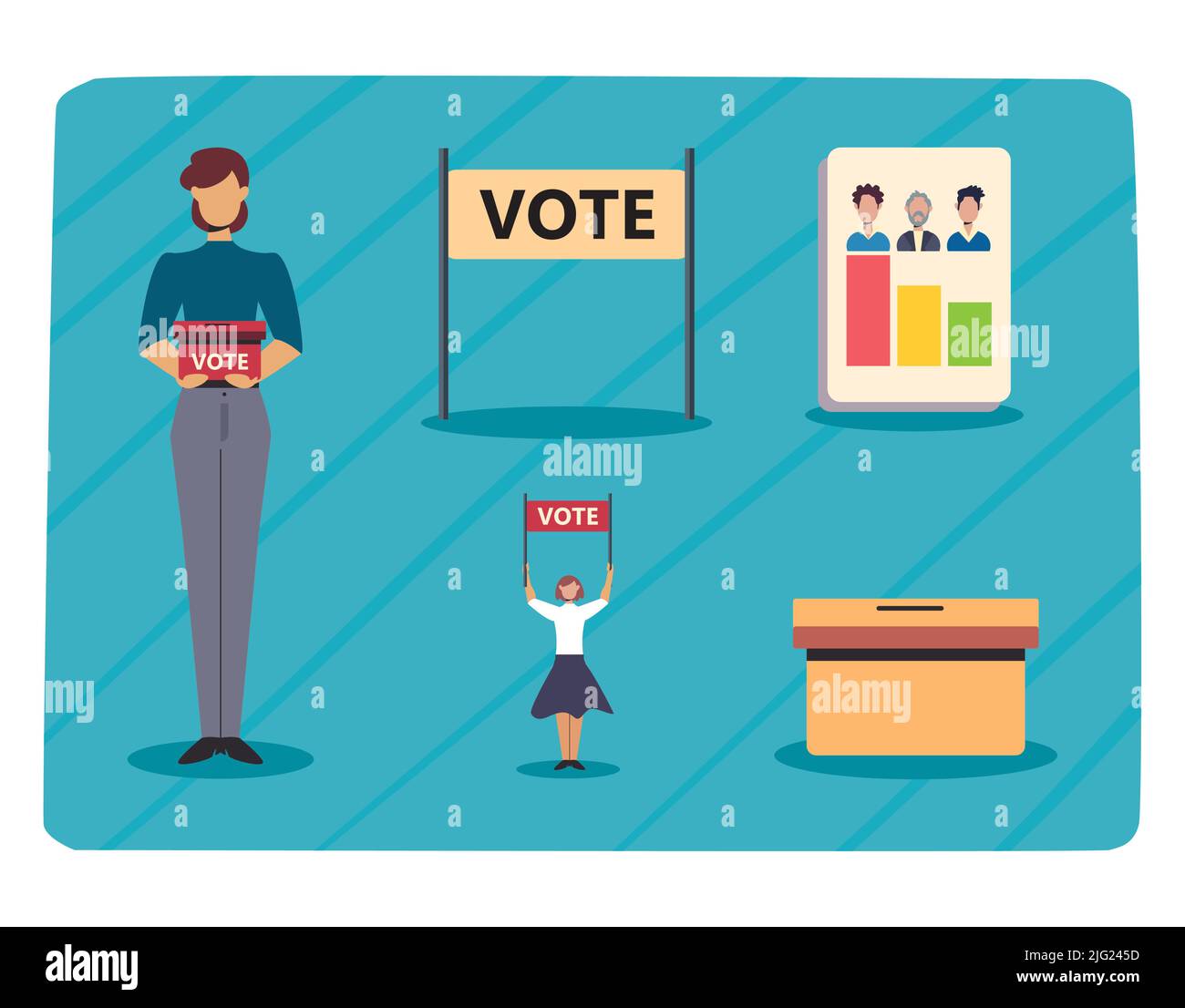 Elections banner set Stock Vector Images - Alamy
