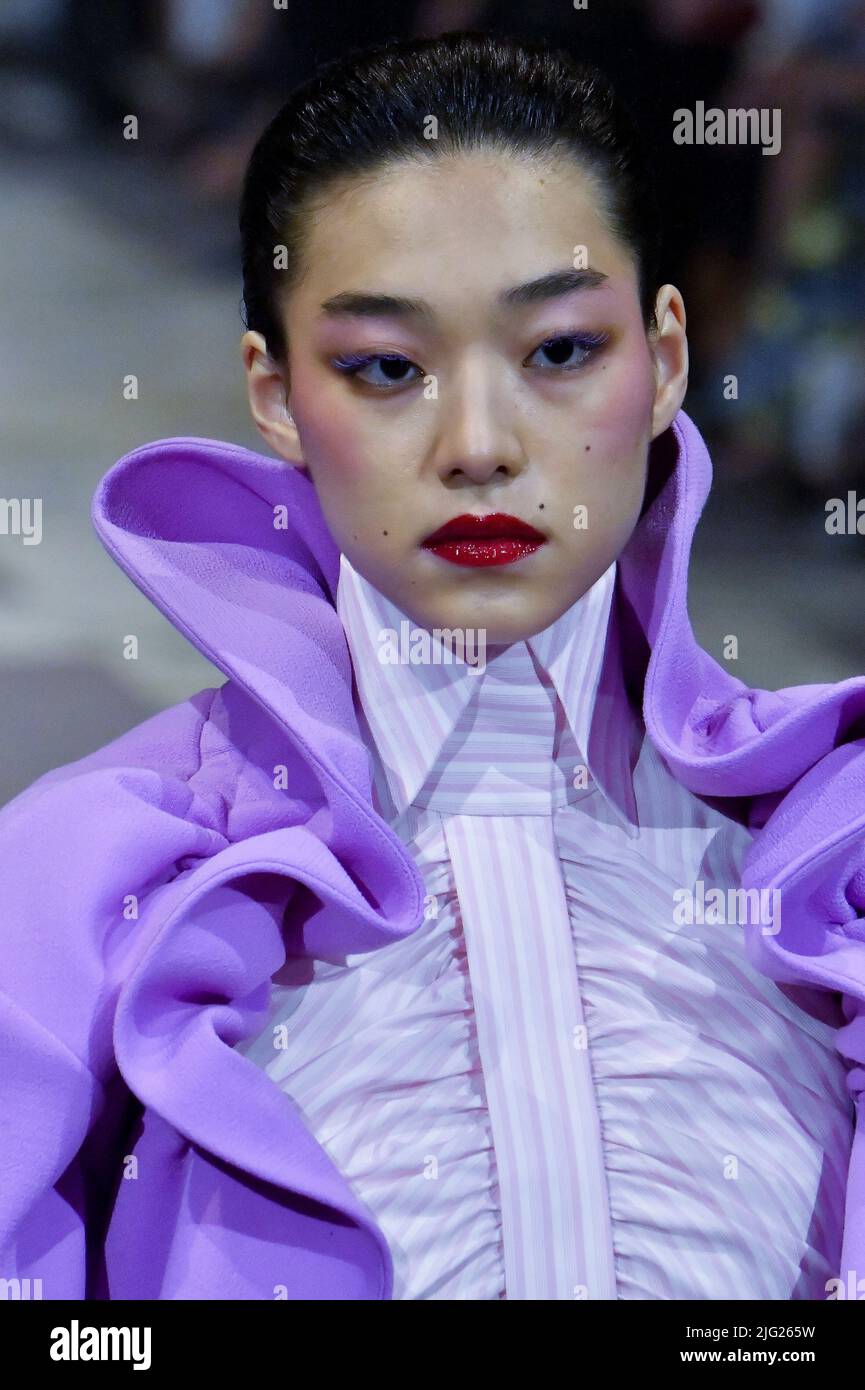 A model walks on the runway at the Viktor and Rolf fashion show during Fall Winter 20222023