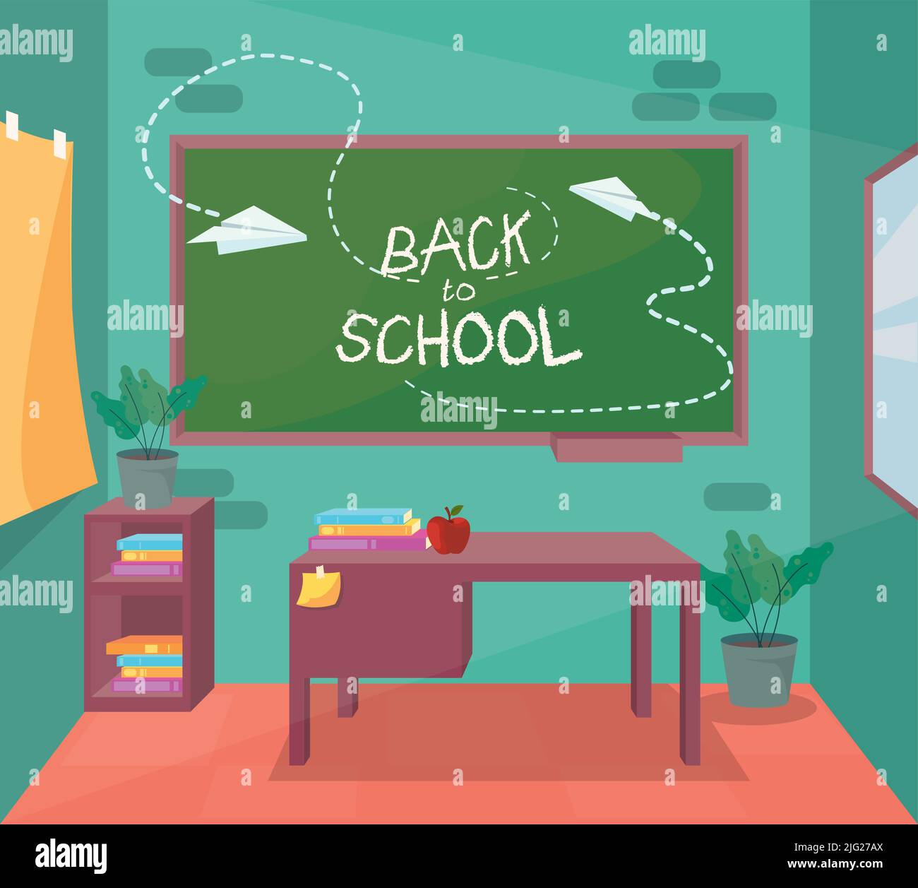 back-to-school-poster-stock-vector-image-art-alamy